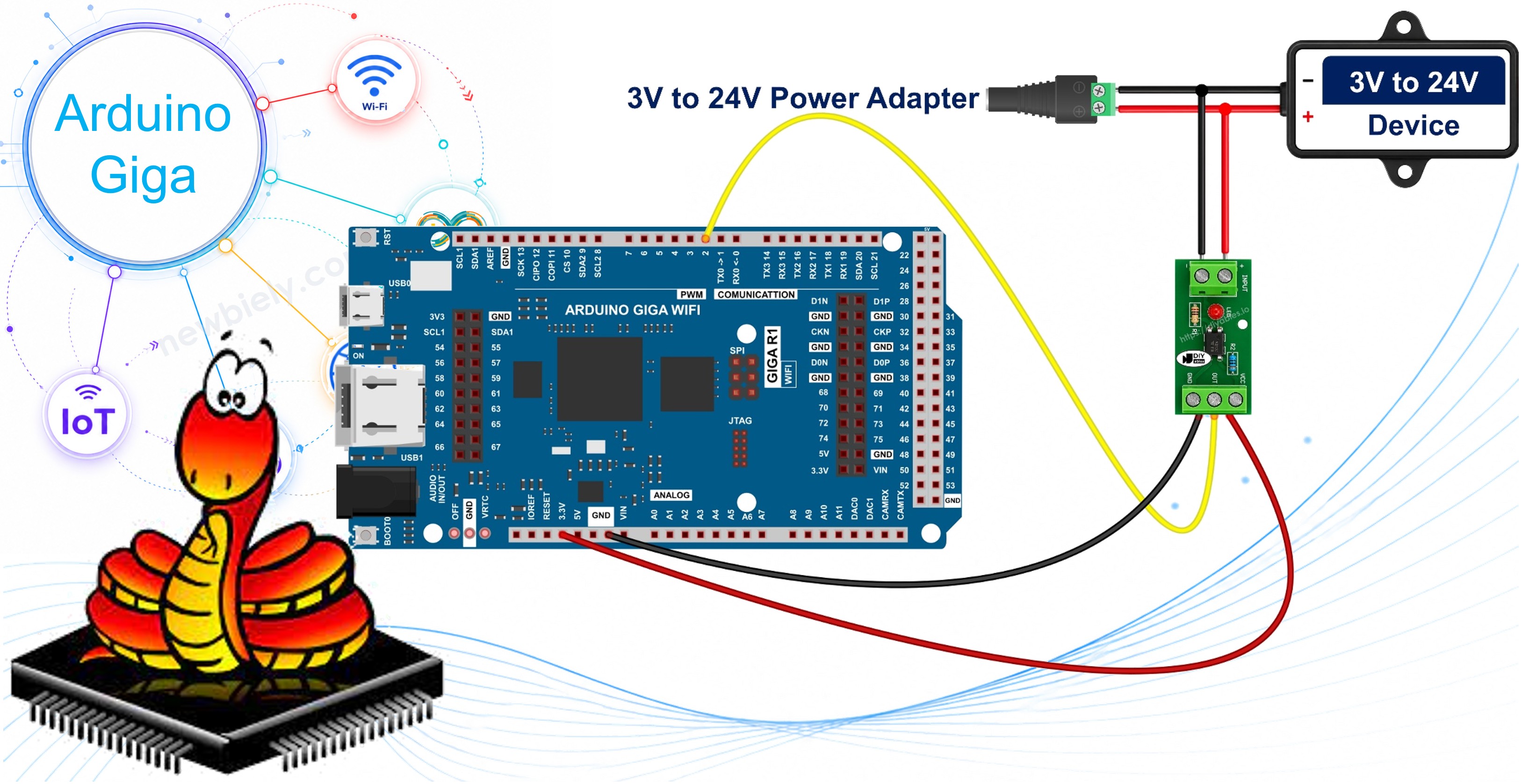 Arduino MicroPython PC817 optocoupler isolated 12V and 24V input