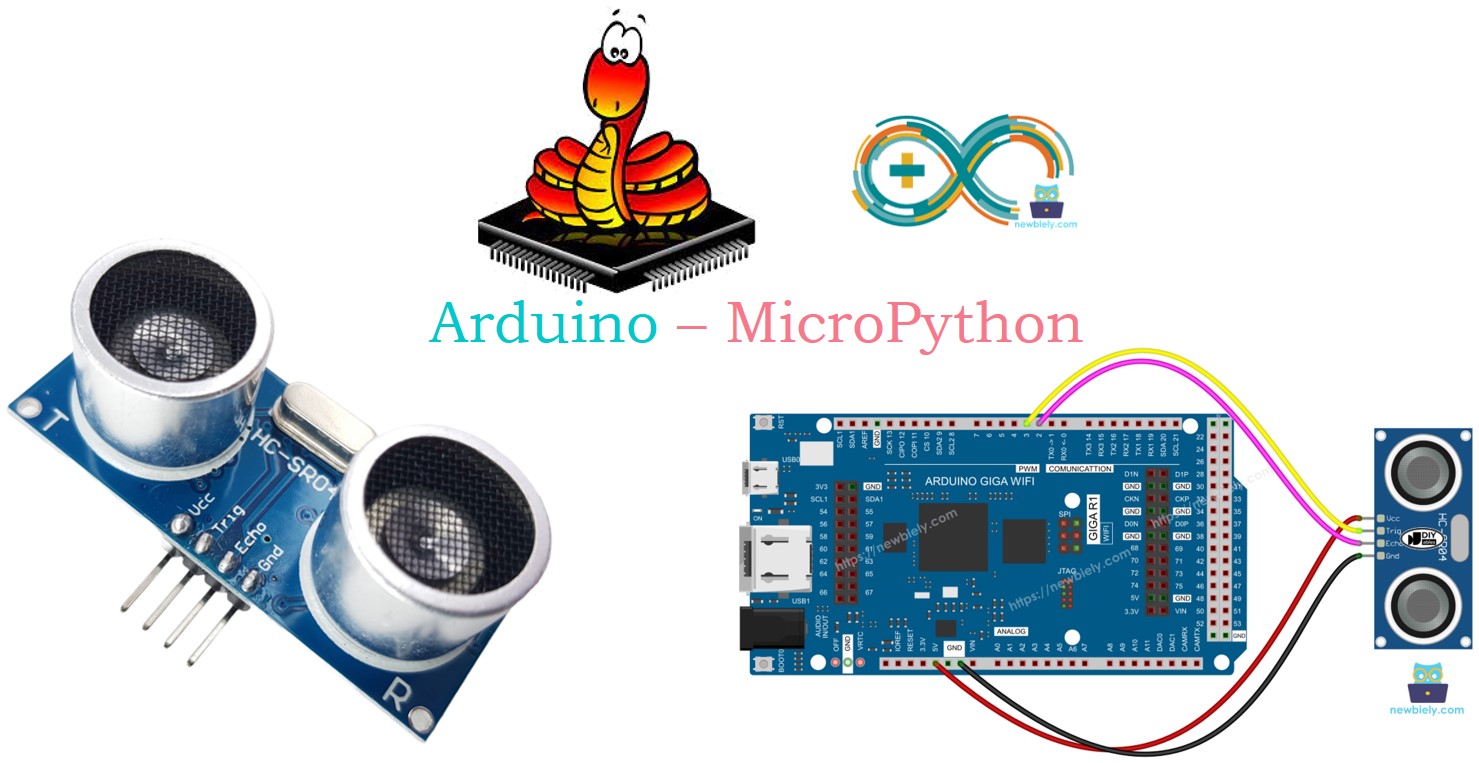 Arduino MicroPython ULTRASONIC SENSOR