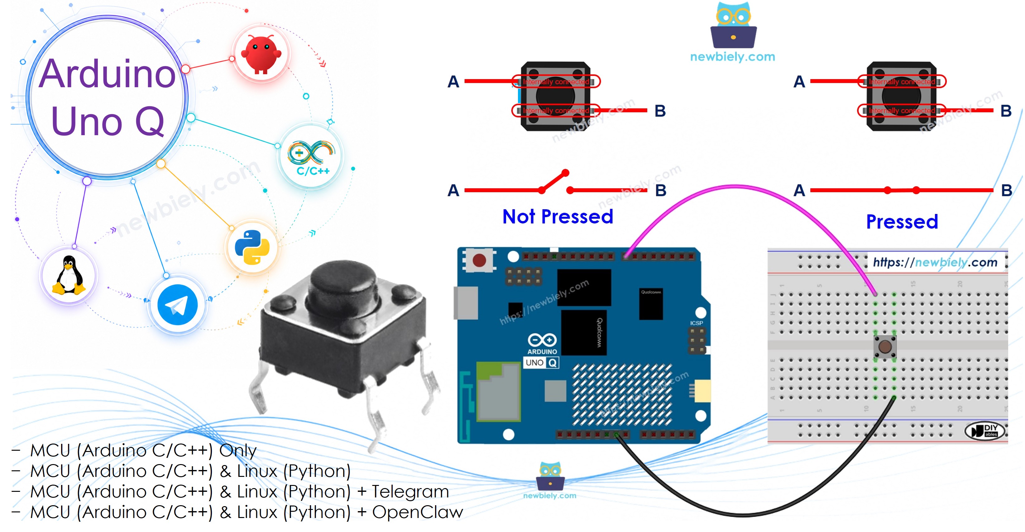 Arduino UNO Q - Button