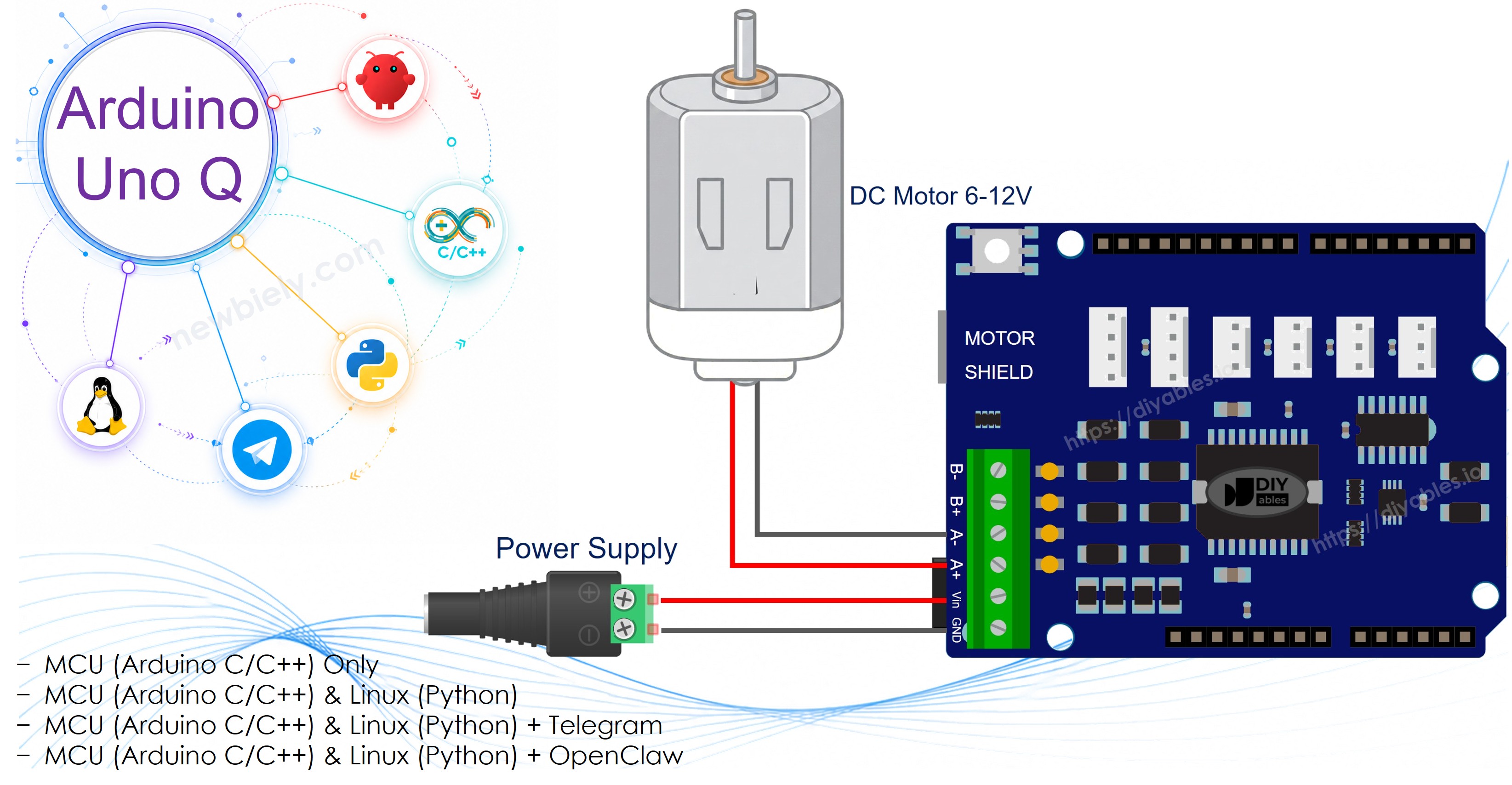 Arduino UNO Q MOTOR
