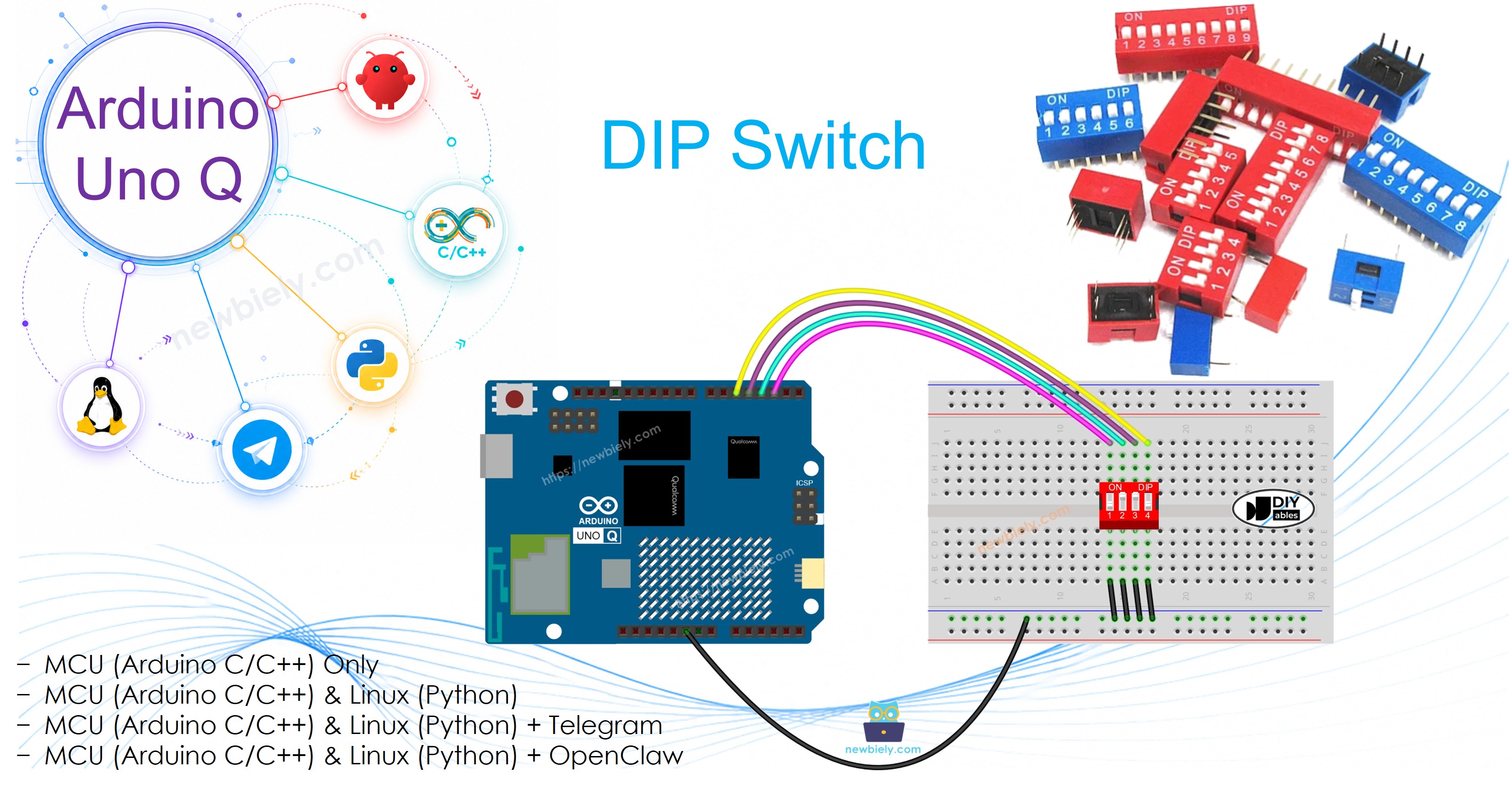 Arduino UNO Q - DIP Switch