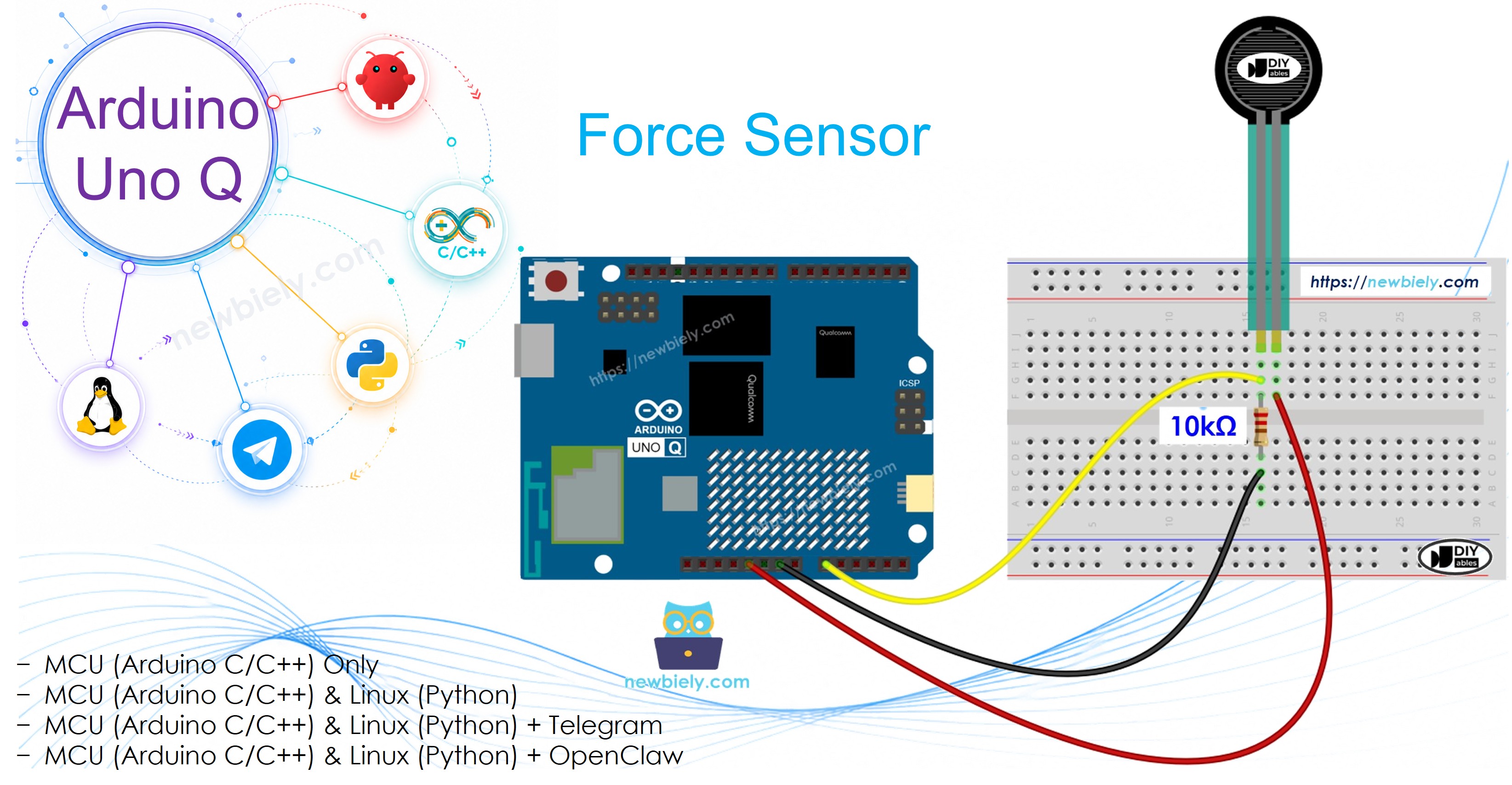 Arduino UNO Q Force Sensor