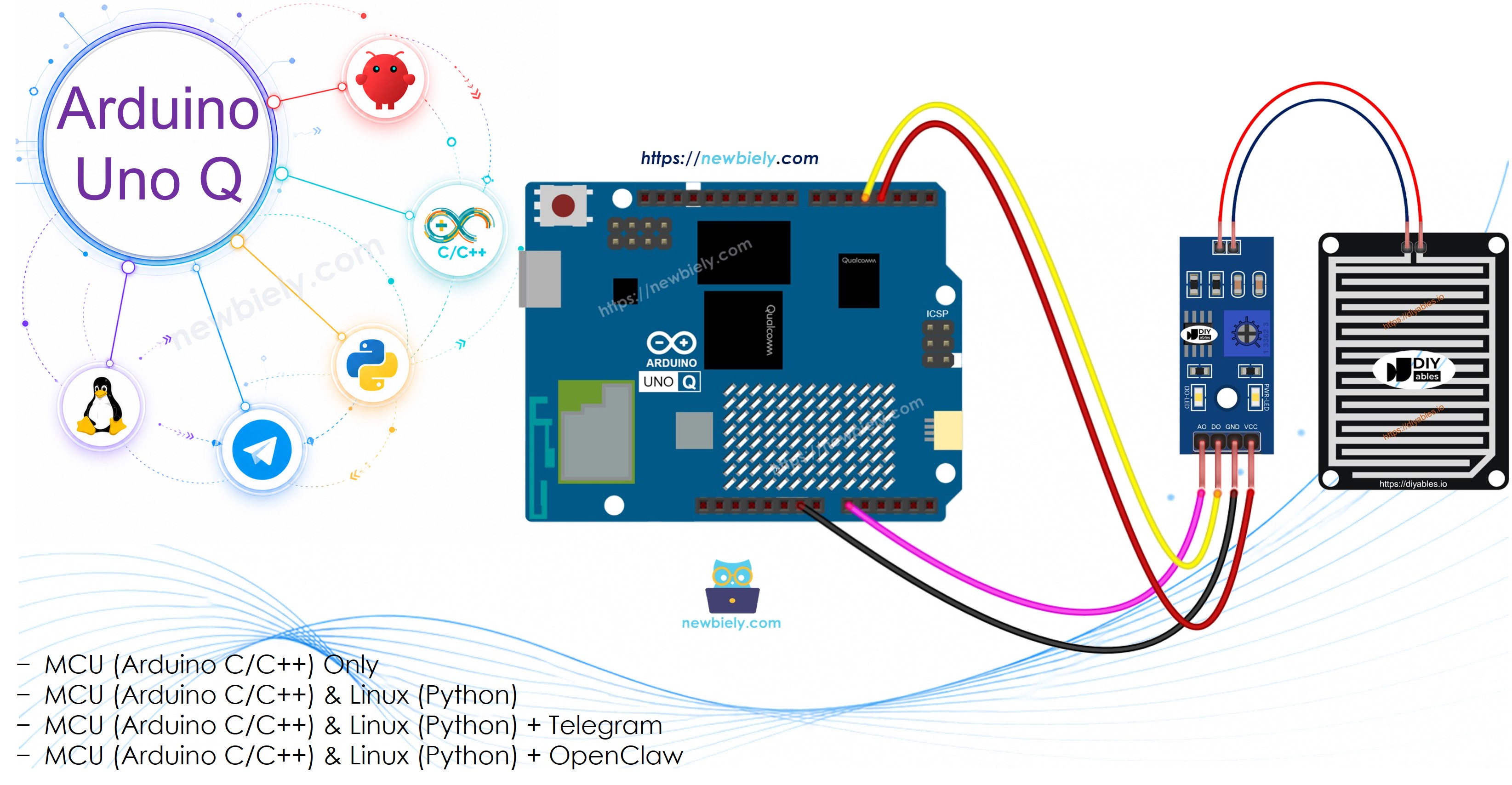 Arduino UNO Q Rain Sensor