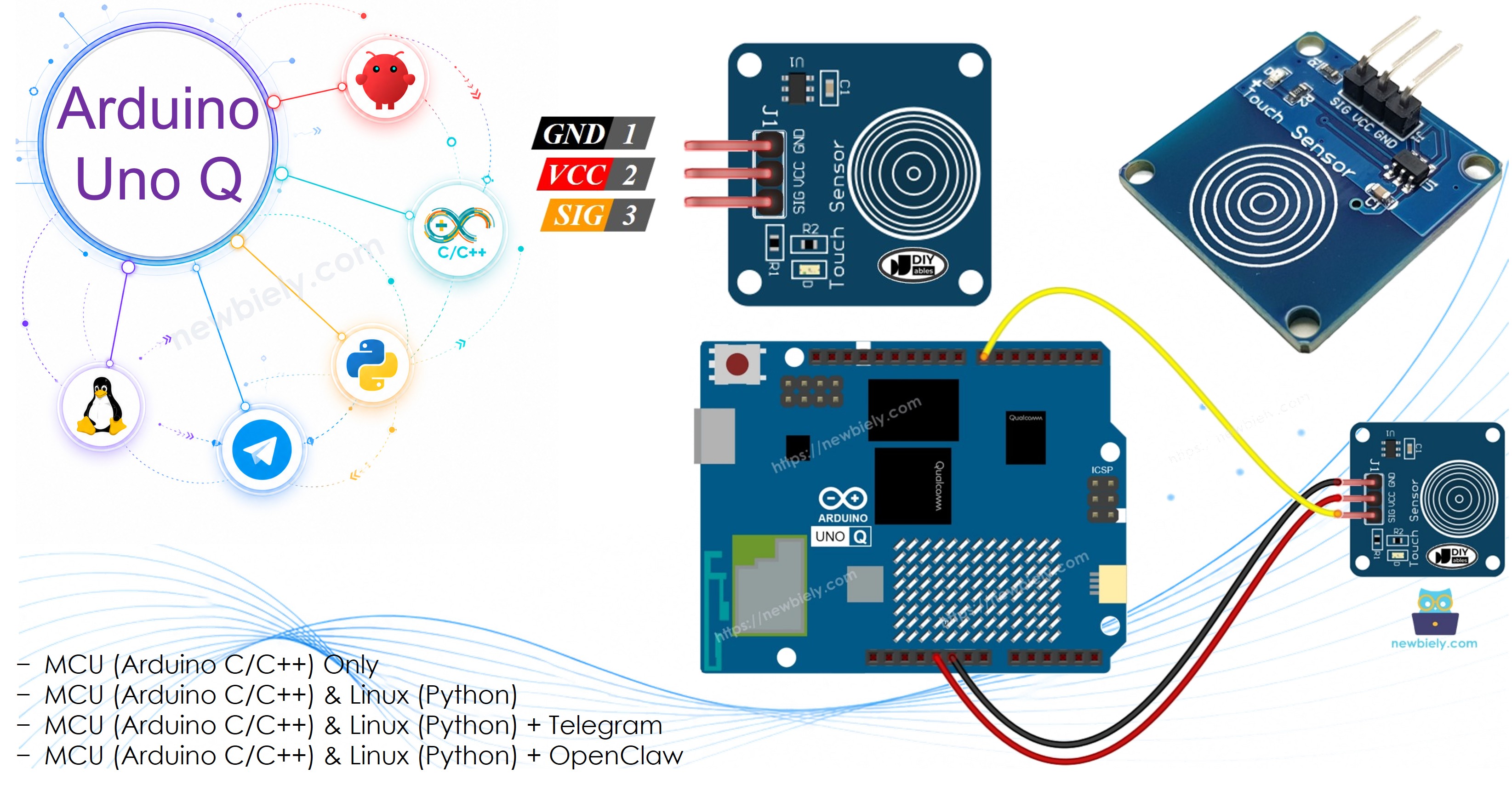 Arduino UNO Q Touch Sensor