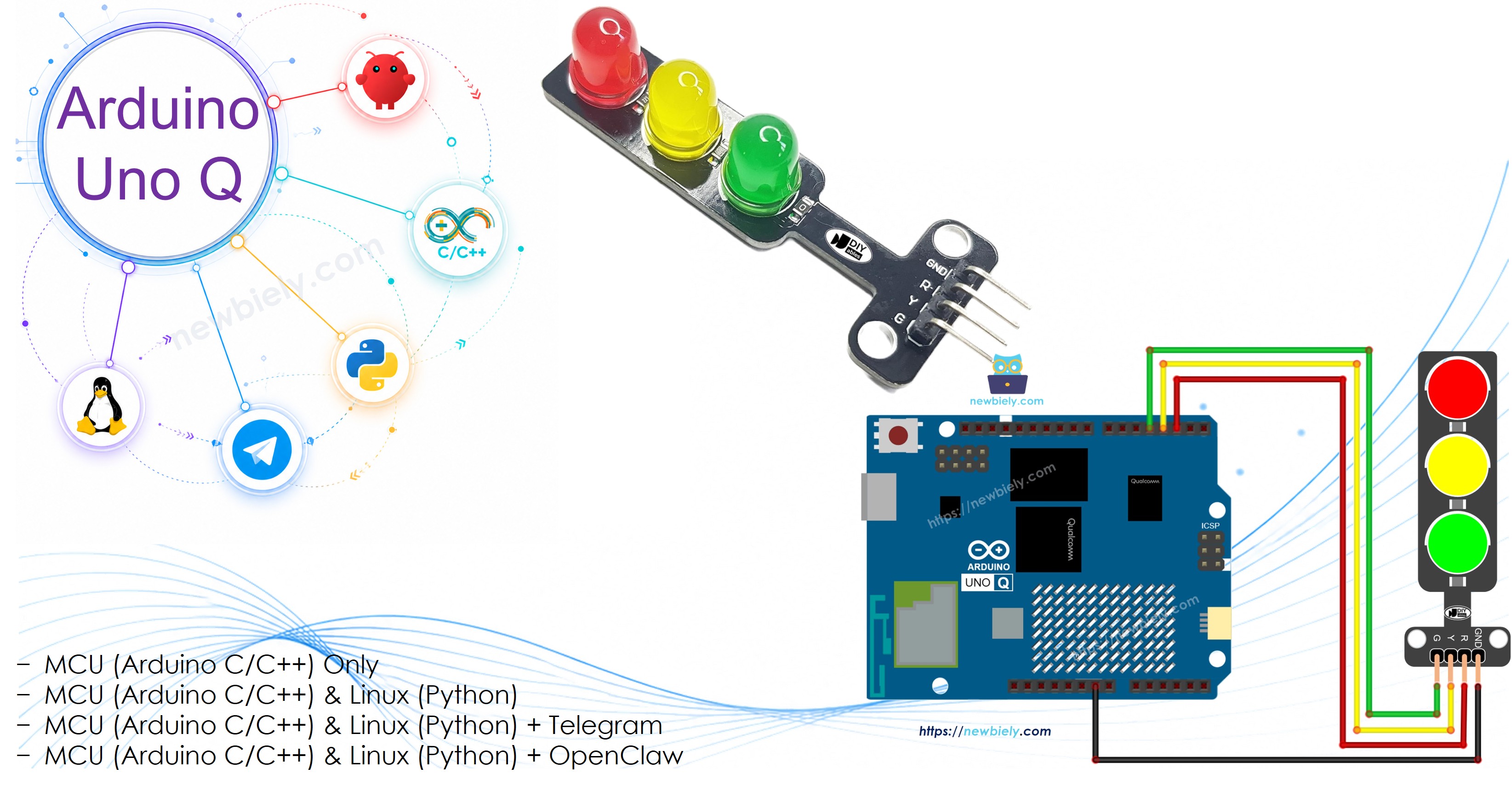 Arduino UNO Q - Traffic Light