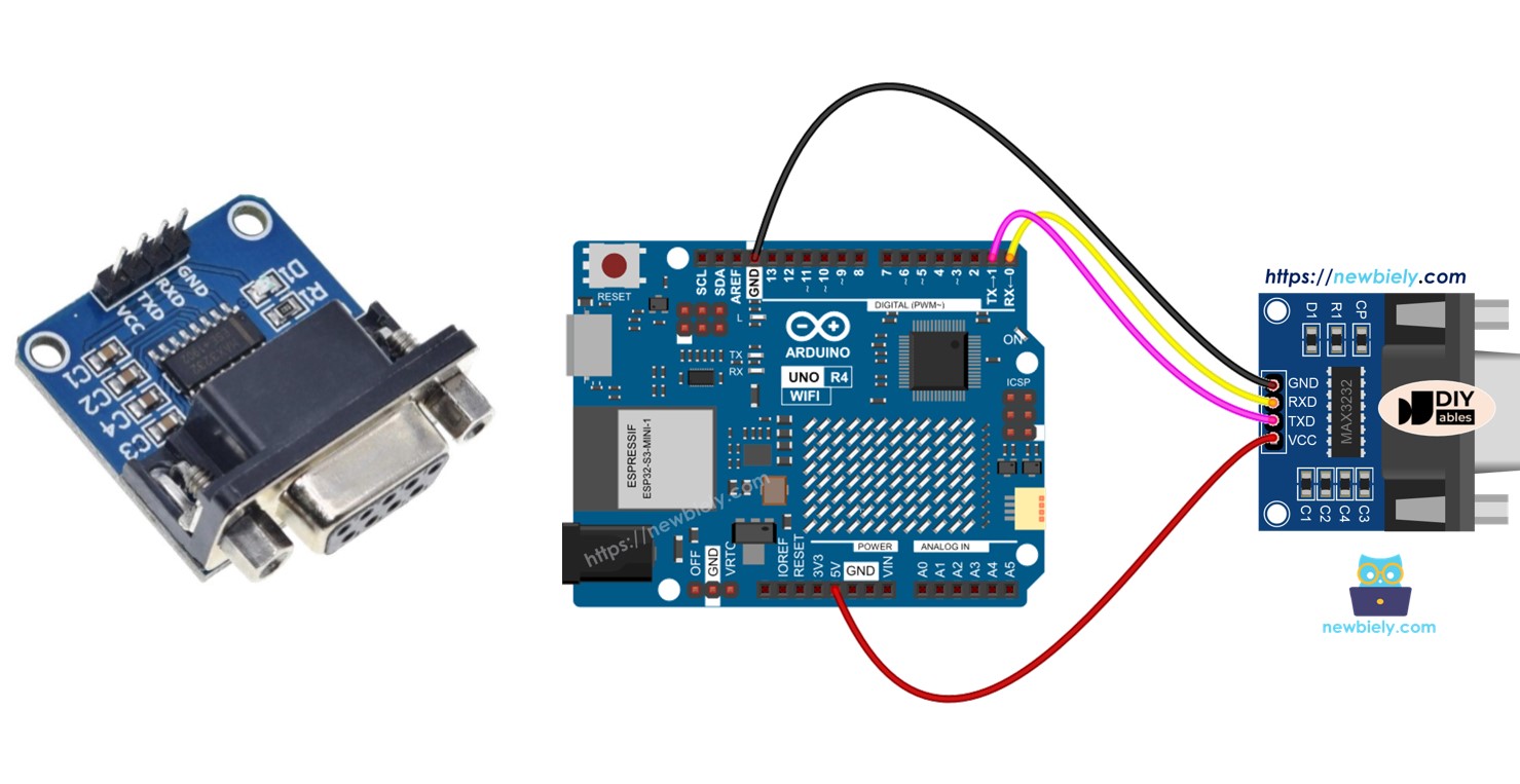 Arduino UNO R4 RS-232