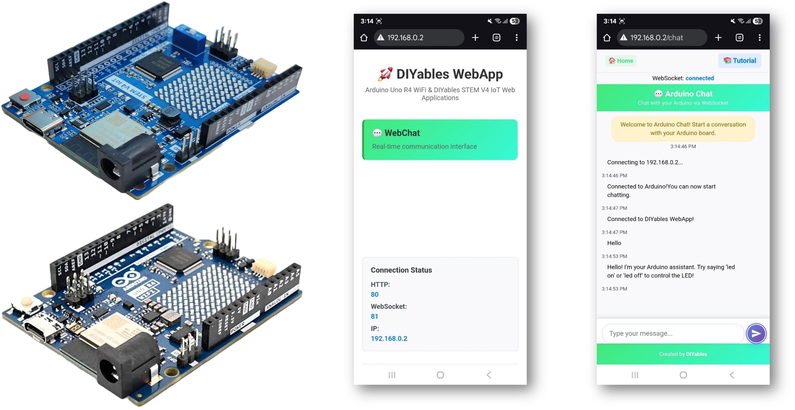 Arduino WebChat Example - Interactive Chat Interface Tutorial