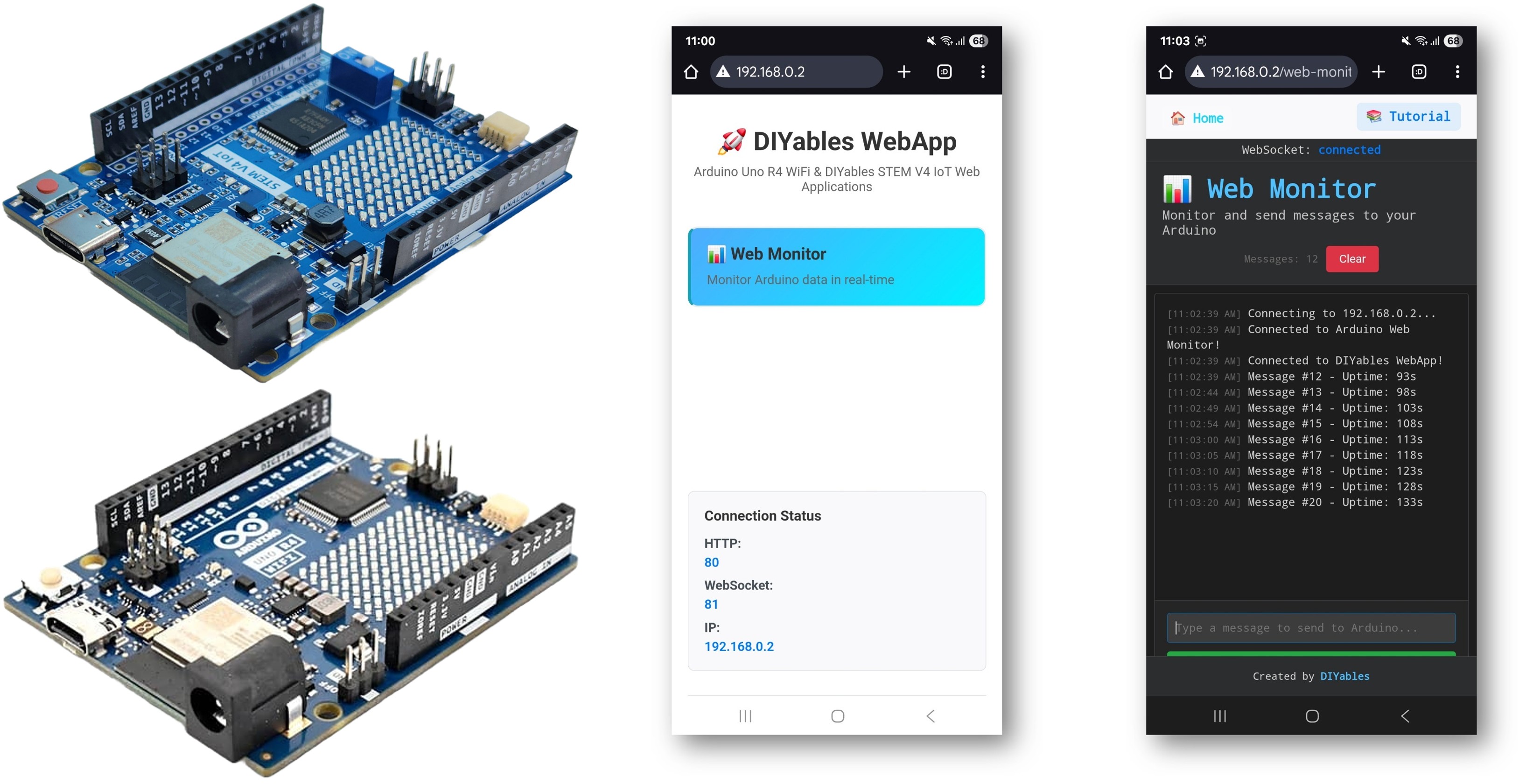 Arduino WebMonitor Example - Web-based Serial Monitor Tutorial
