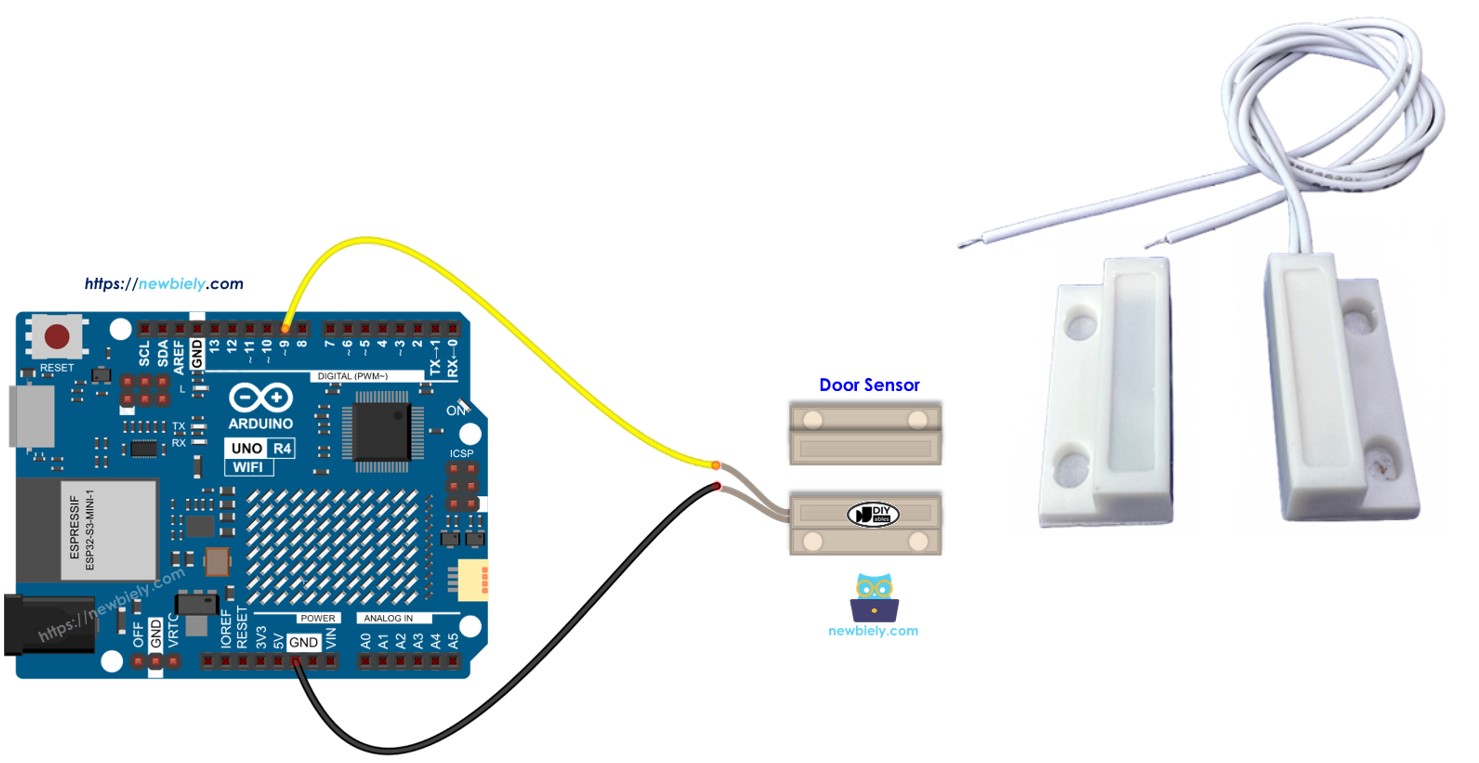 Arduino UNO R4 door sensor