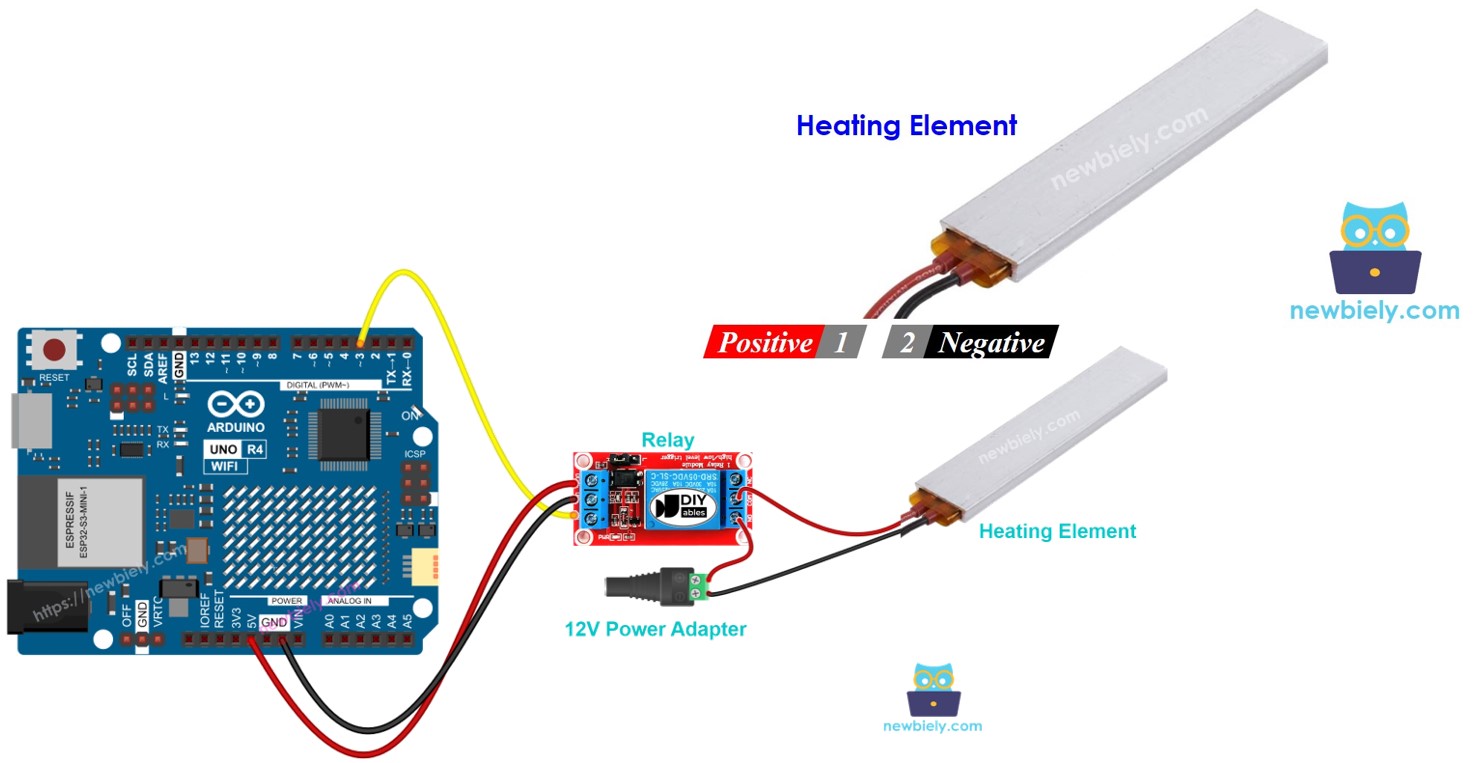 Arduino UNO R4 heating element