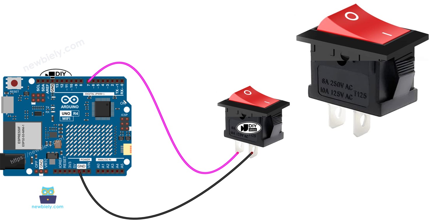 Arduino UNO R4 ON/OFF Switch