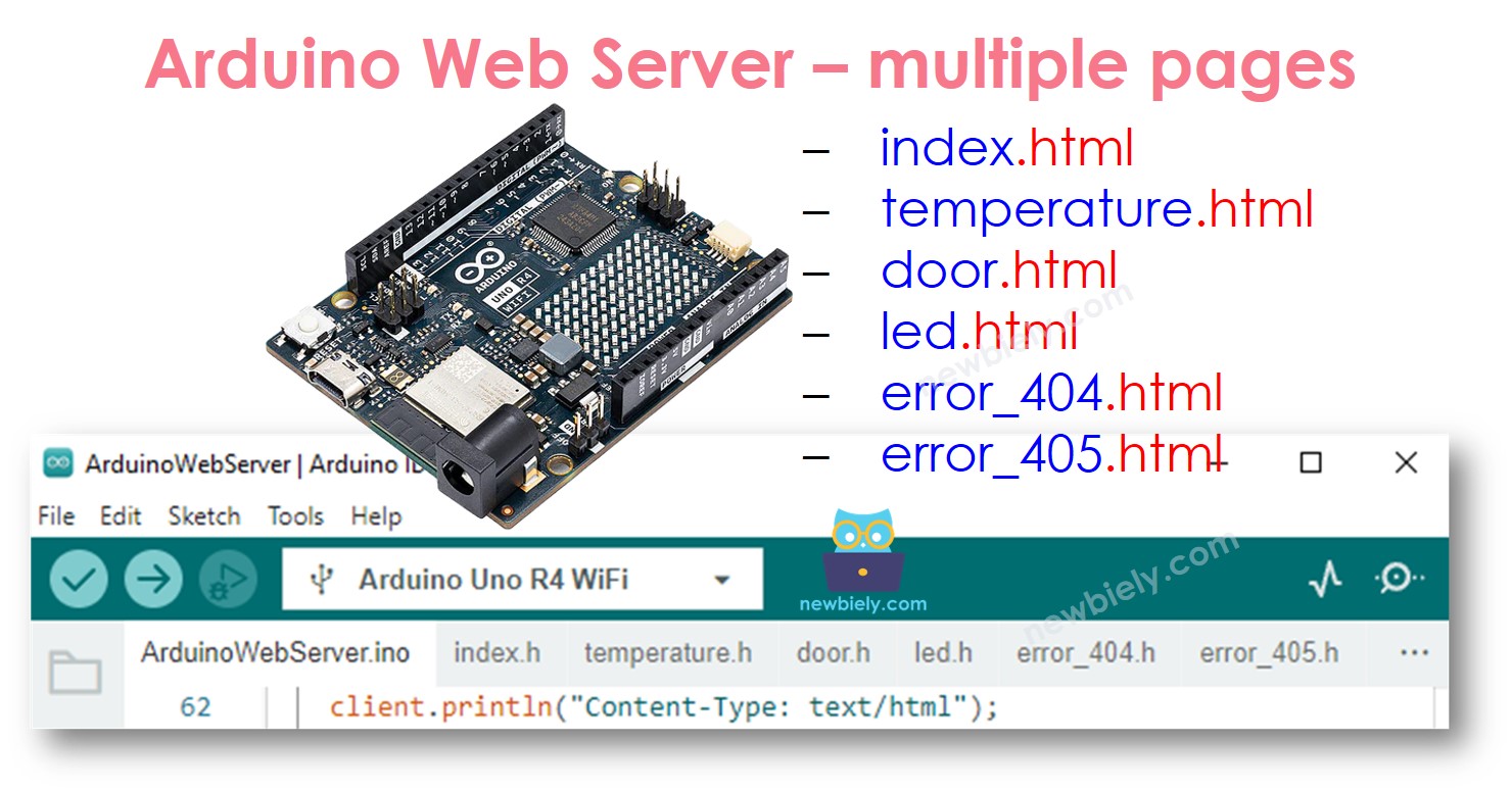 Arduino UNO R4 web server