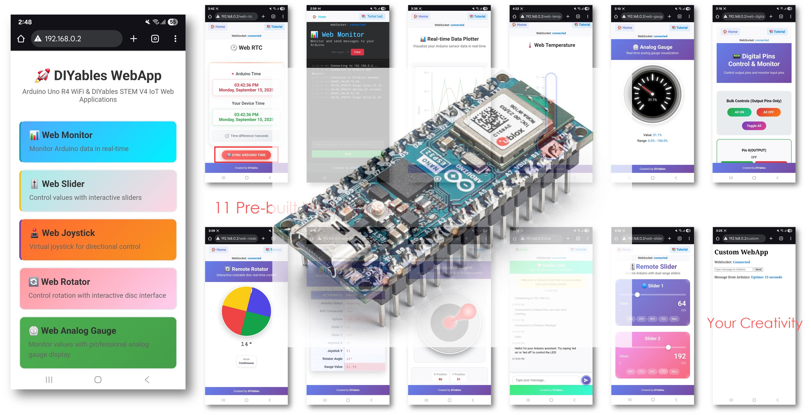 Arduino Nano ESP32 Multiple WebApps