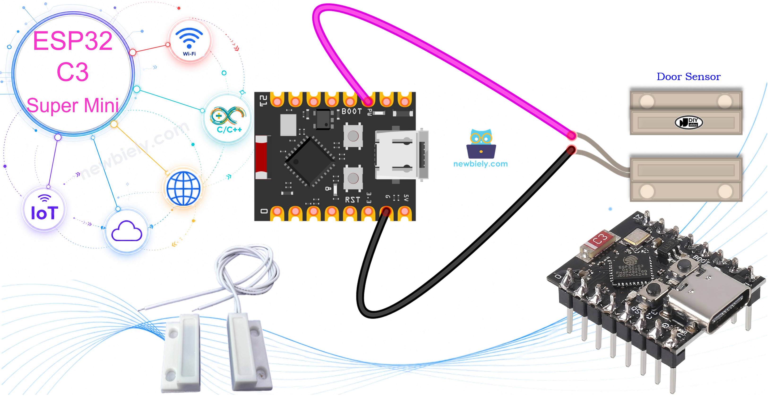 ESP32 C3 Super Mini - Door Sensor