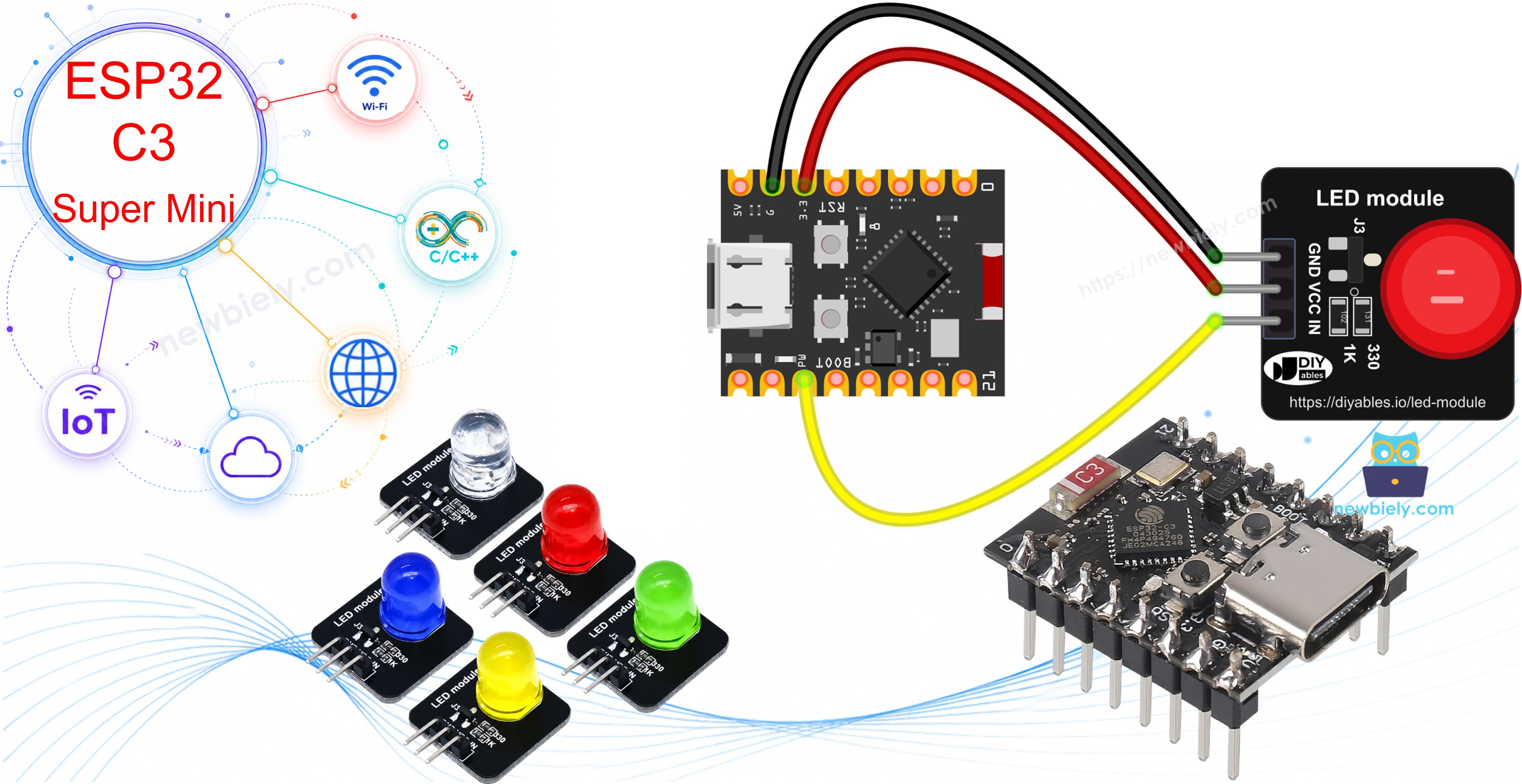 ESP32 C3 Super Mini - LED Module