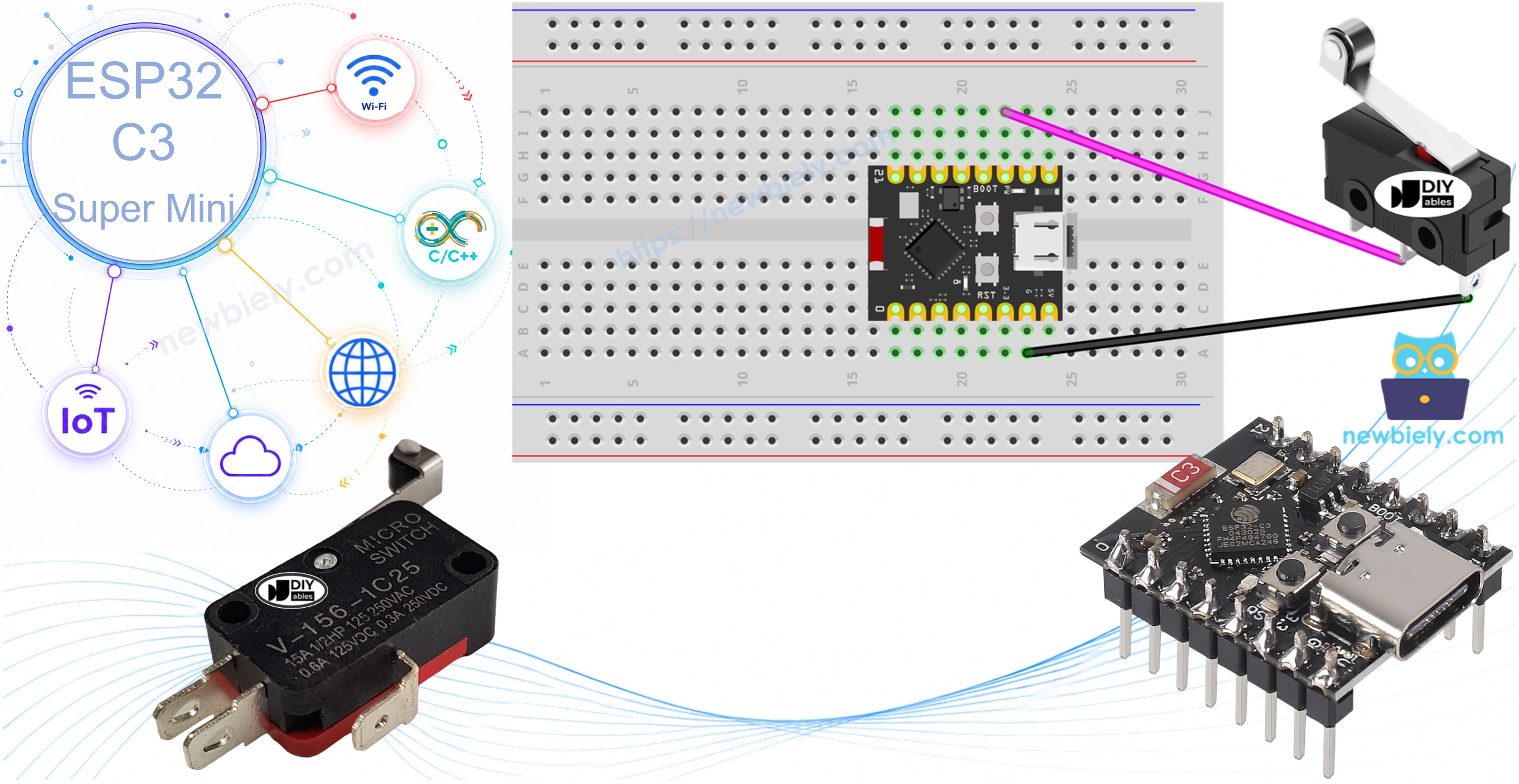 ESP32 C3 Super Mini - Limit Switch