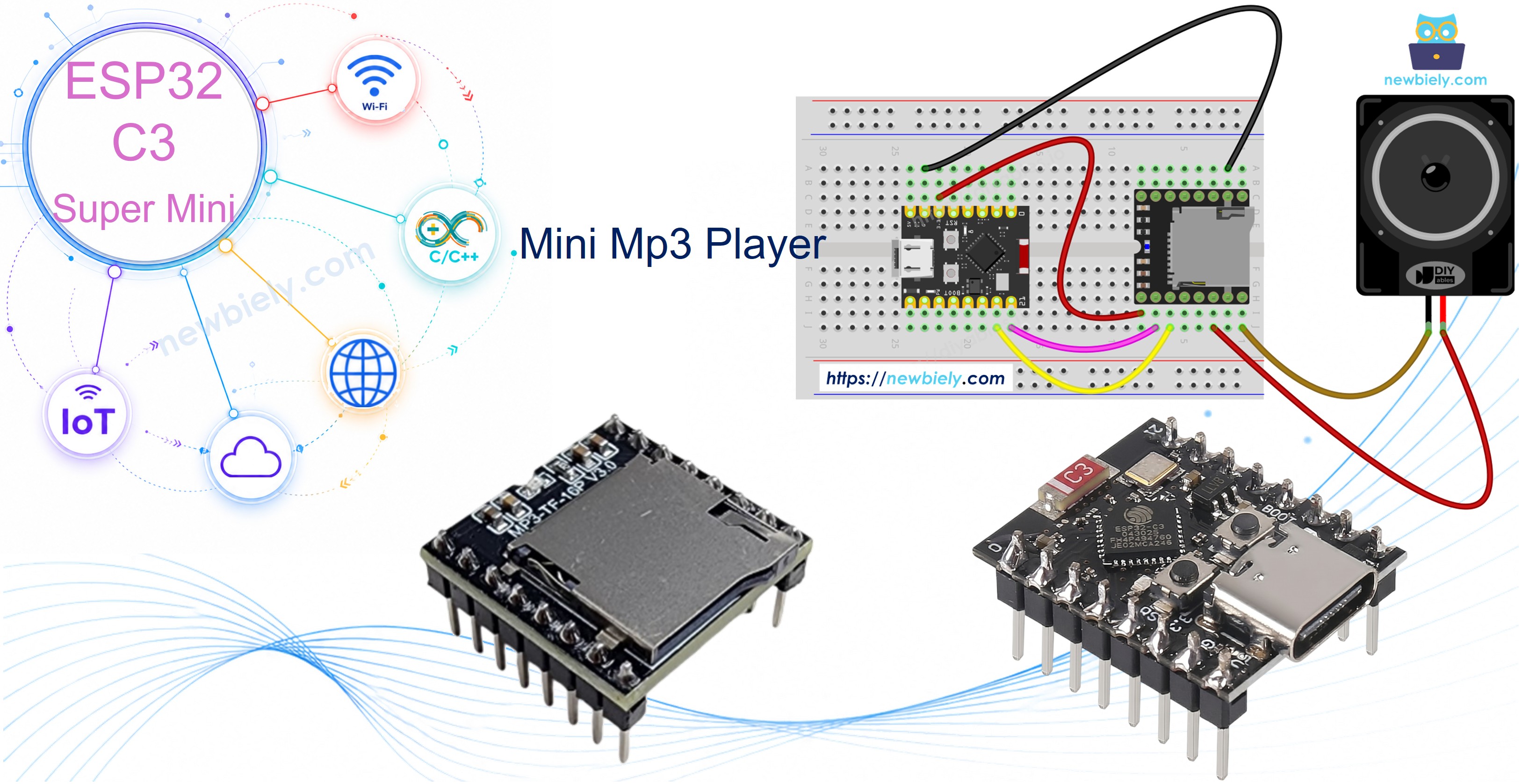 ESP32 C3 Super Mini Mini Mp3 Player