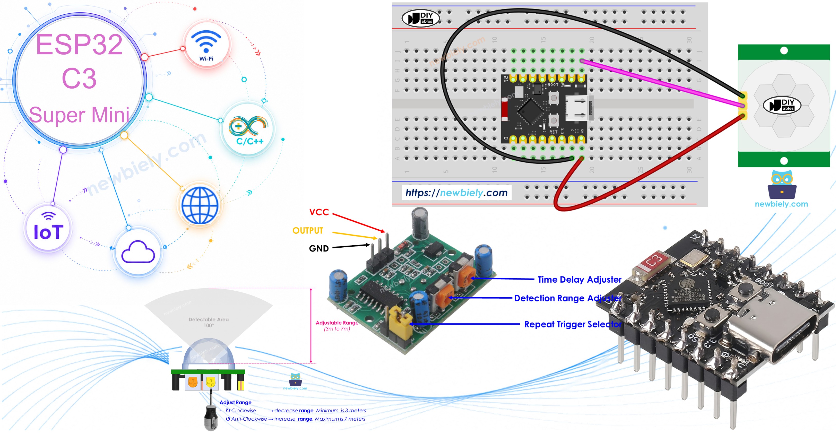 ESP32 C3 Super Mini MOTION SENSOR