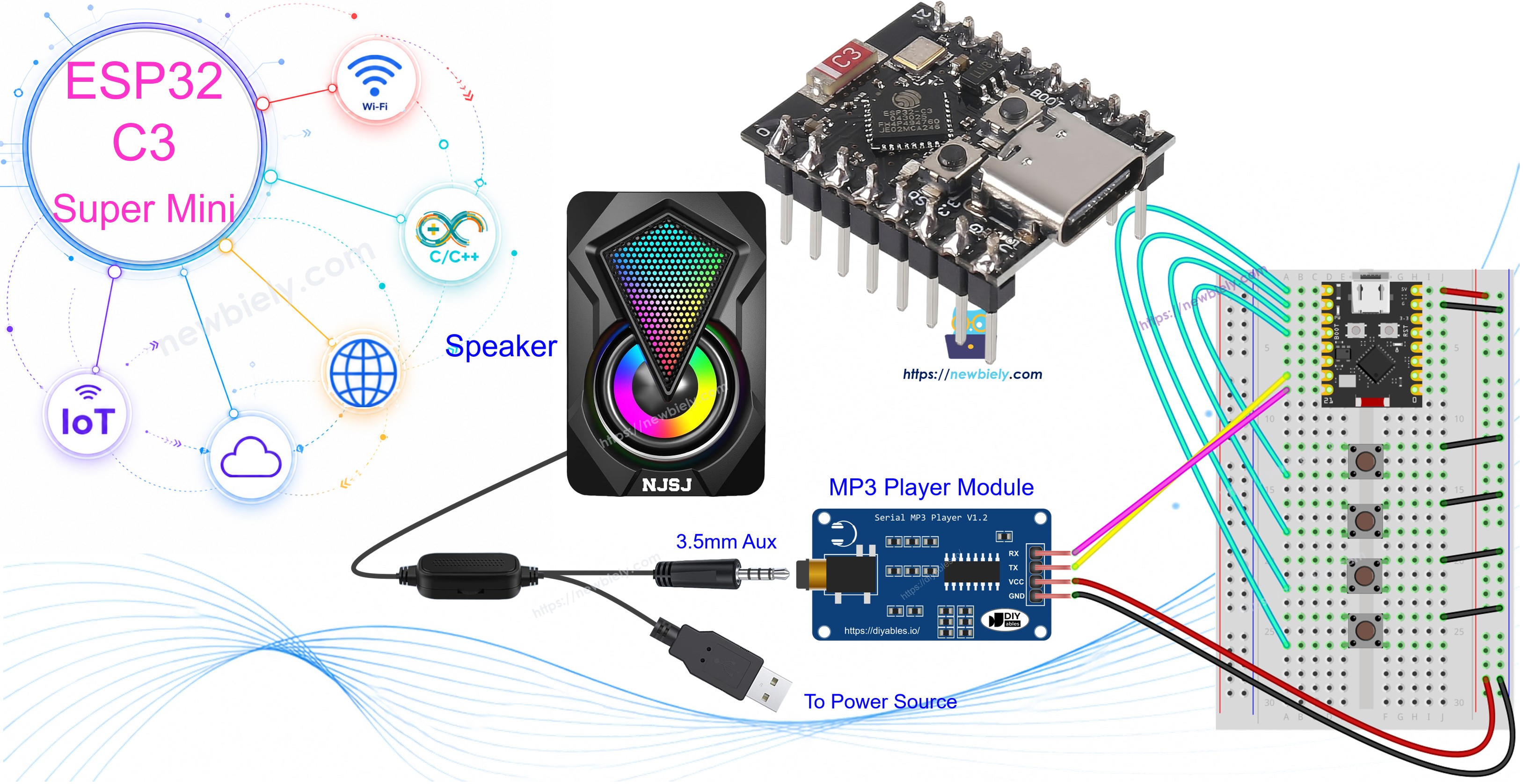 ESP32 C3 Super Mini - MP3 Player
