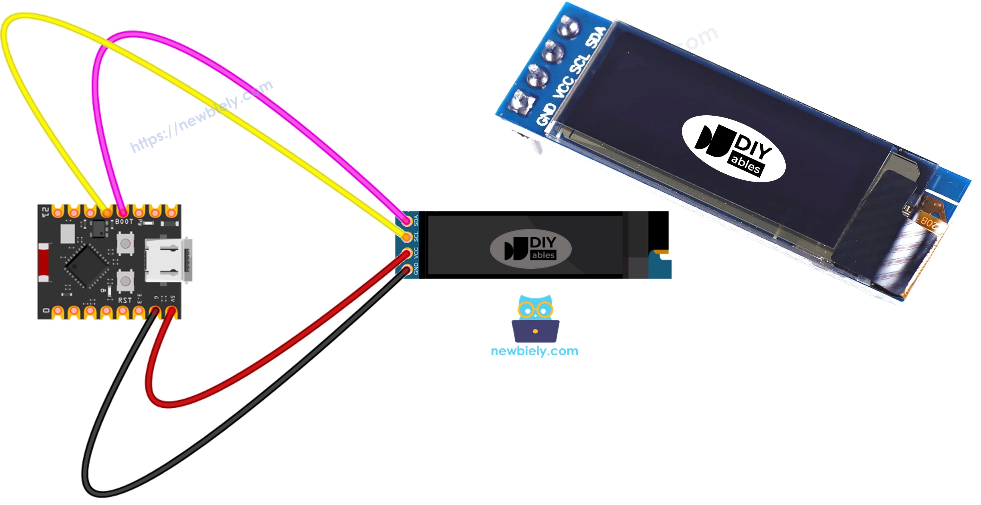 ESP32 C3 Super Mini OLED 128x32 display