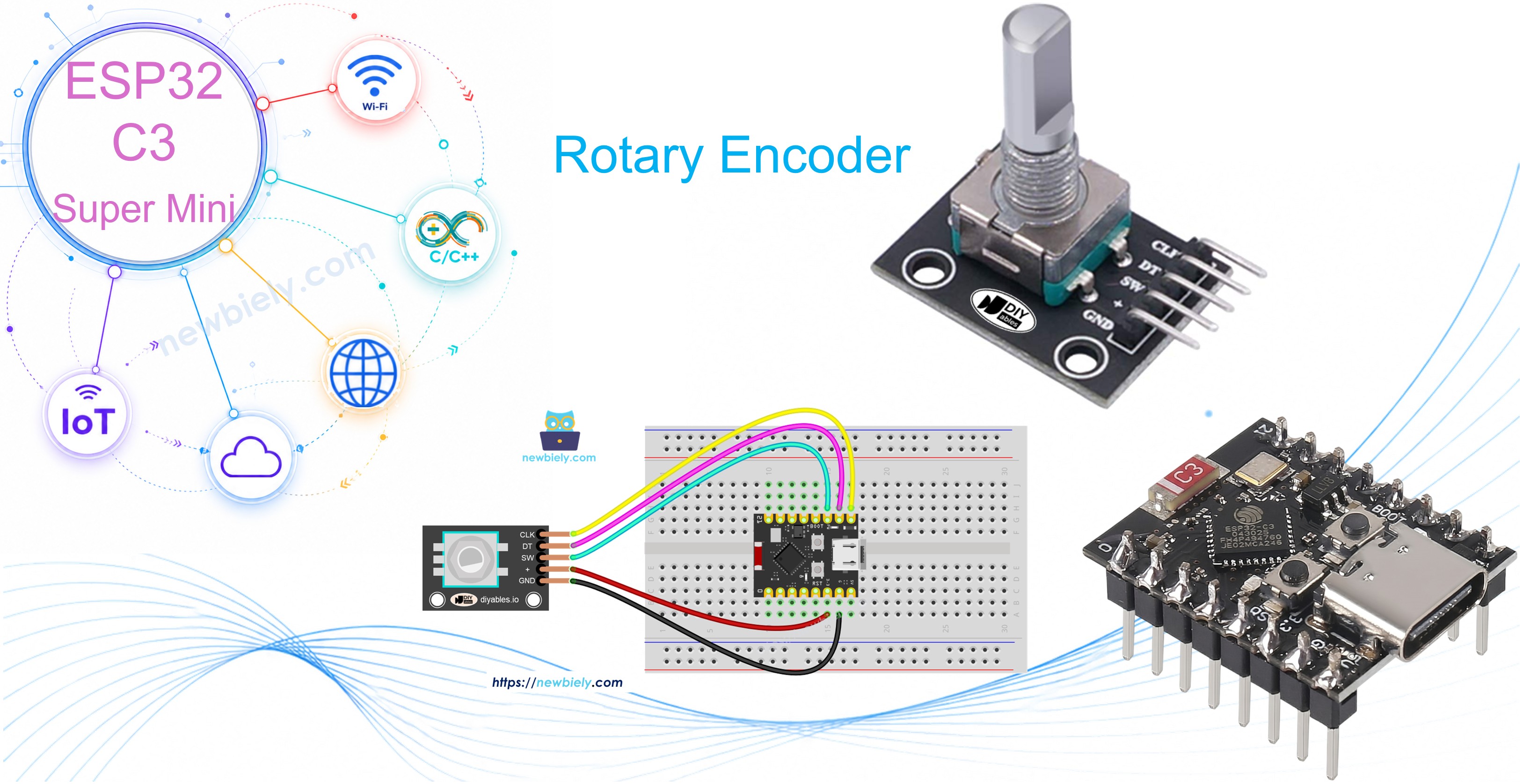 ESP32 C3 Super Mini - Rotary Encoder