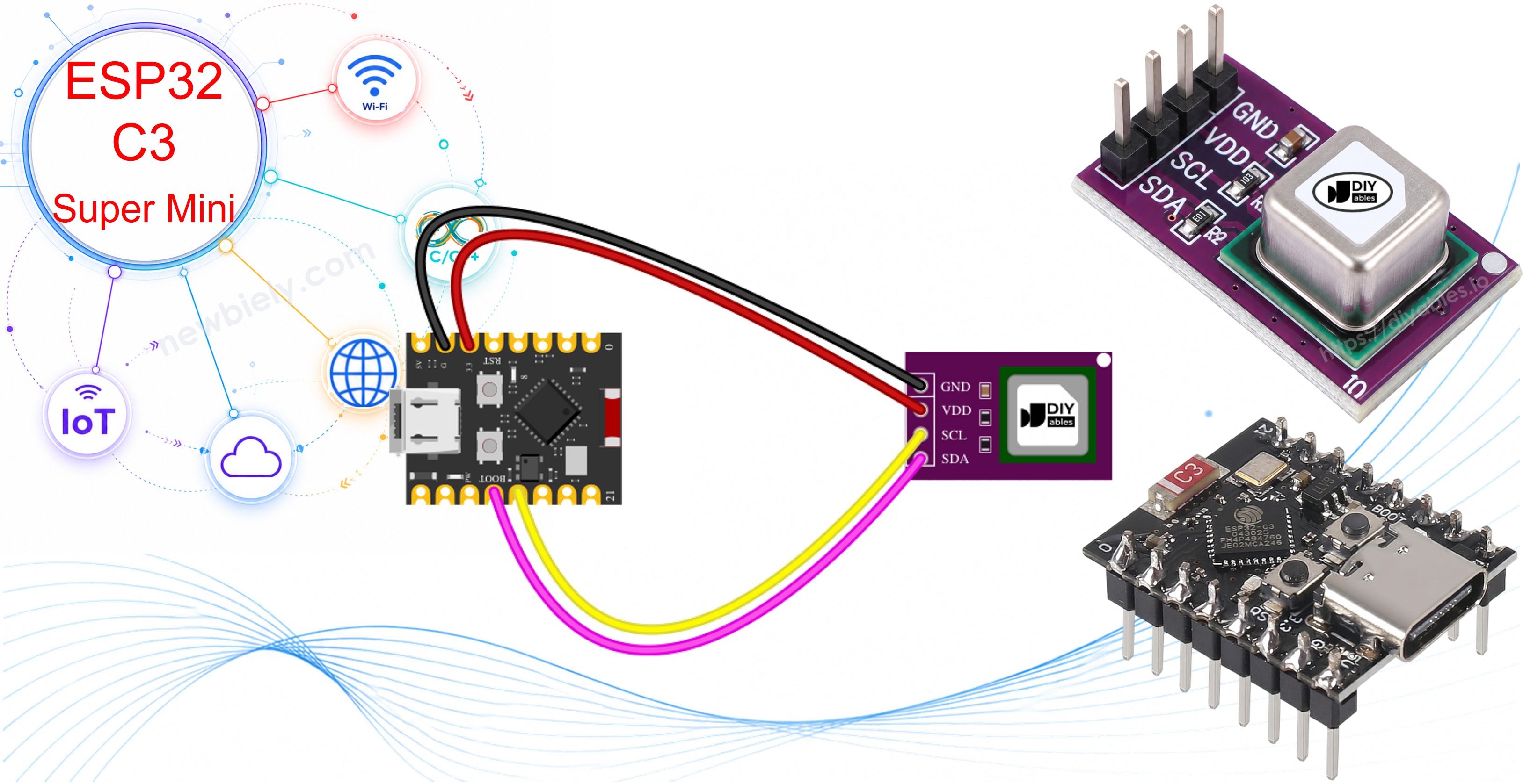 ESP32 C3 Super Mini - SCD40 CO2 Sensor