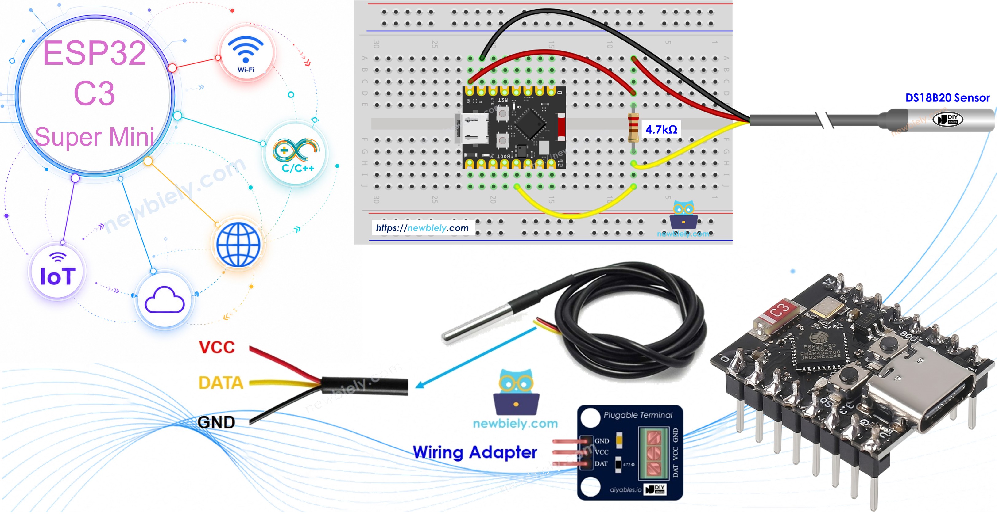 ESP32 C3 Super Mini - Temperature Sensor