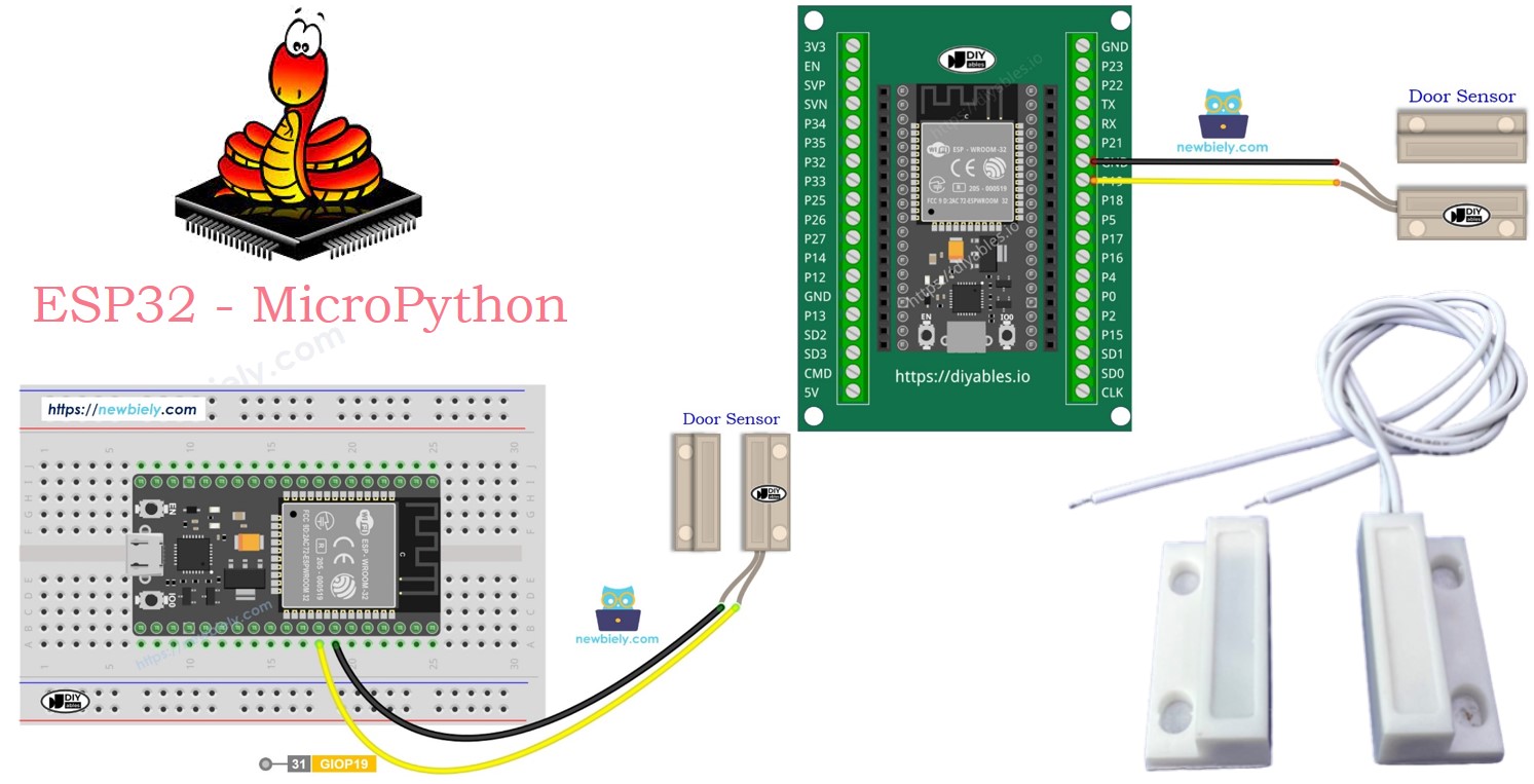 ESP32 MicroPython DOOR SENSOR