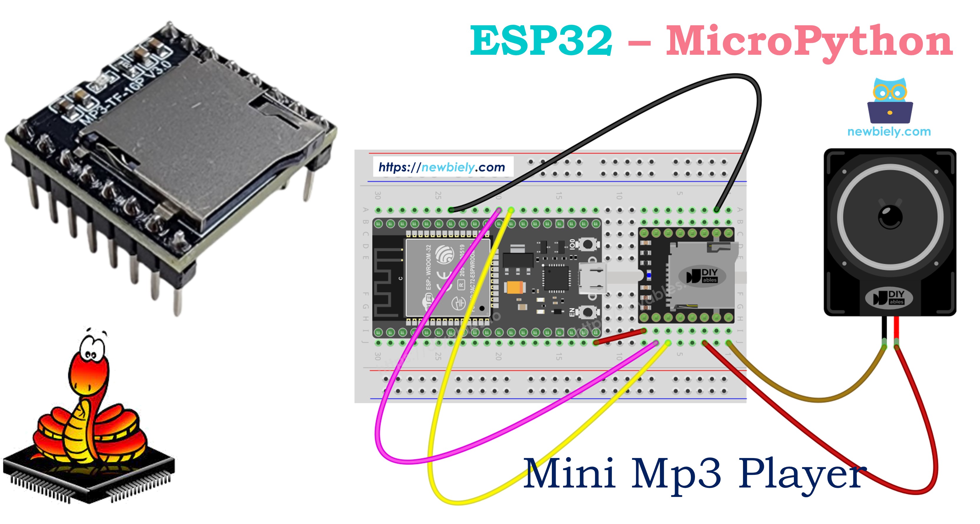 ESP32 MicroPython Mini Mp3 Player