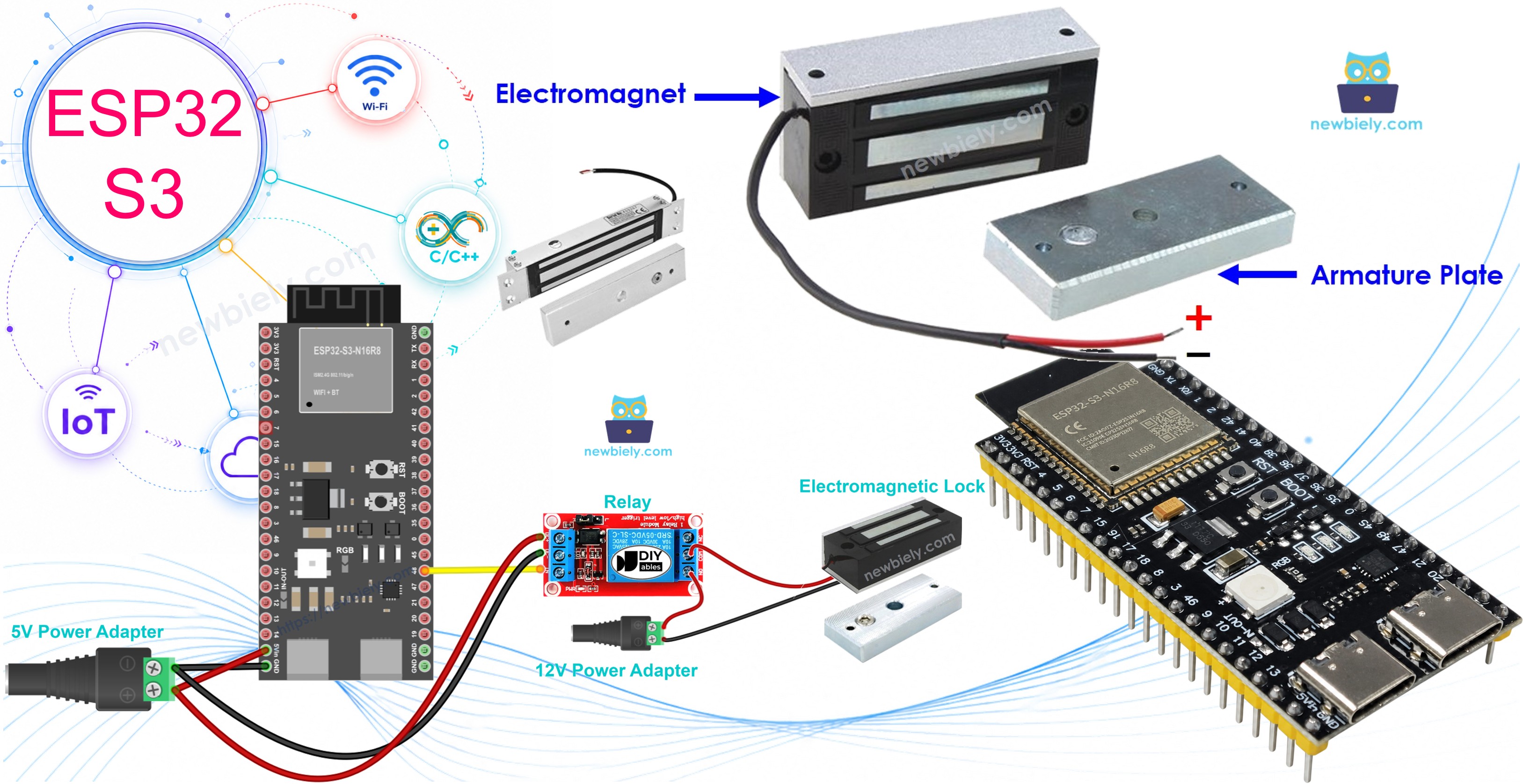 ESP32 S3 - Electromagnetic Lock