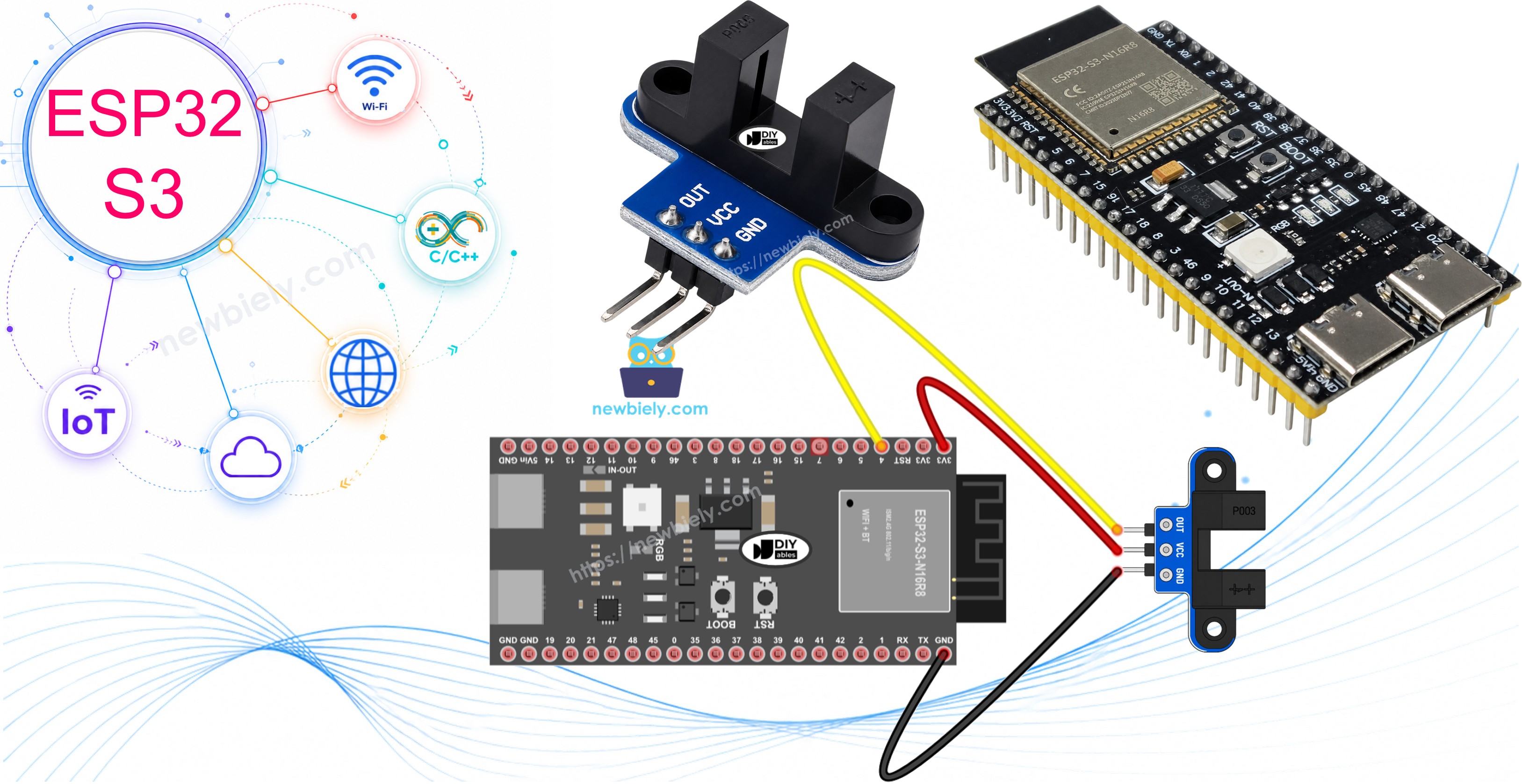 ESP32 S3 - IR Slotted Optical Speed Sensor