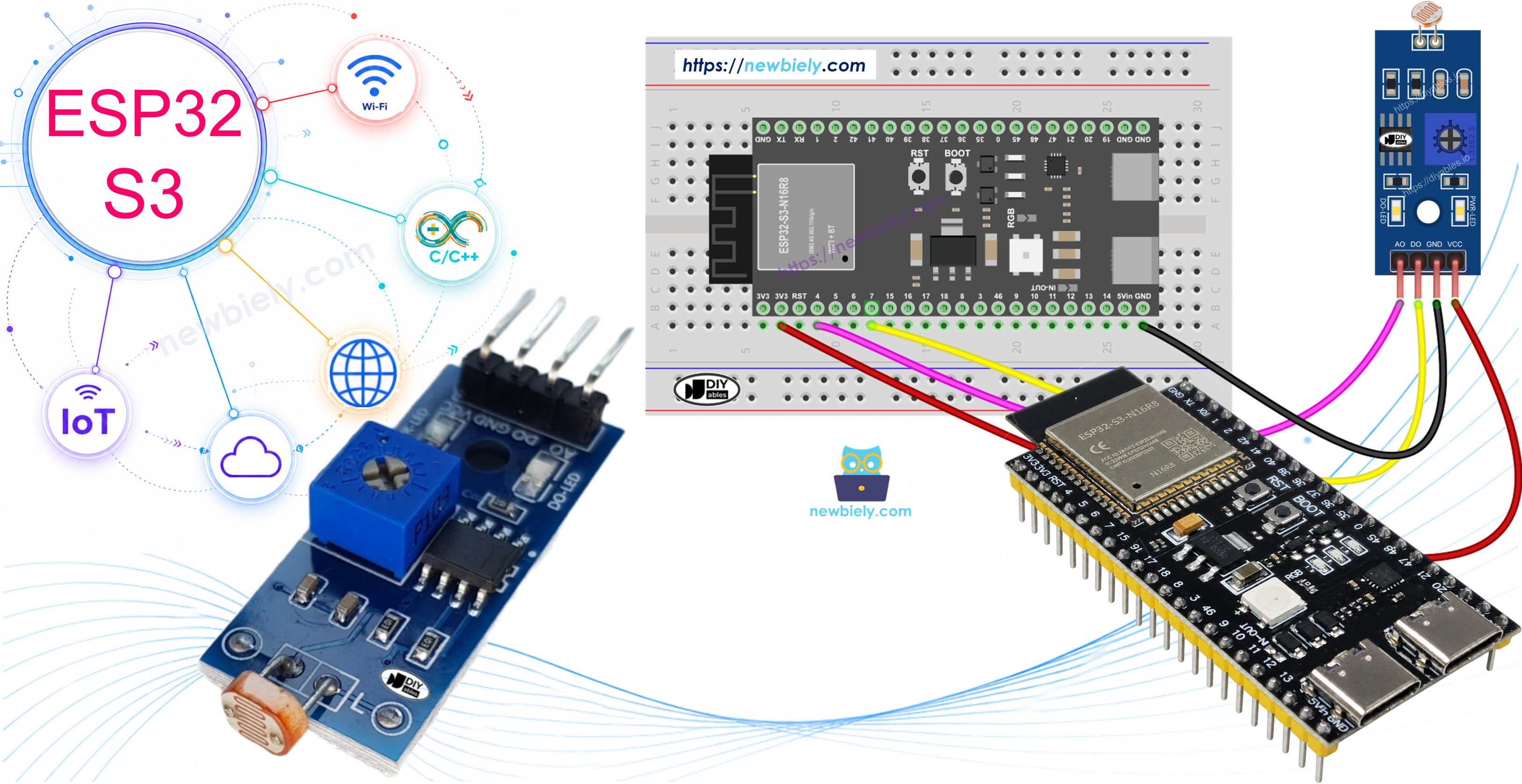 ESP32 S3 - LDR Module
