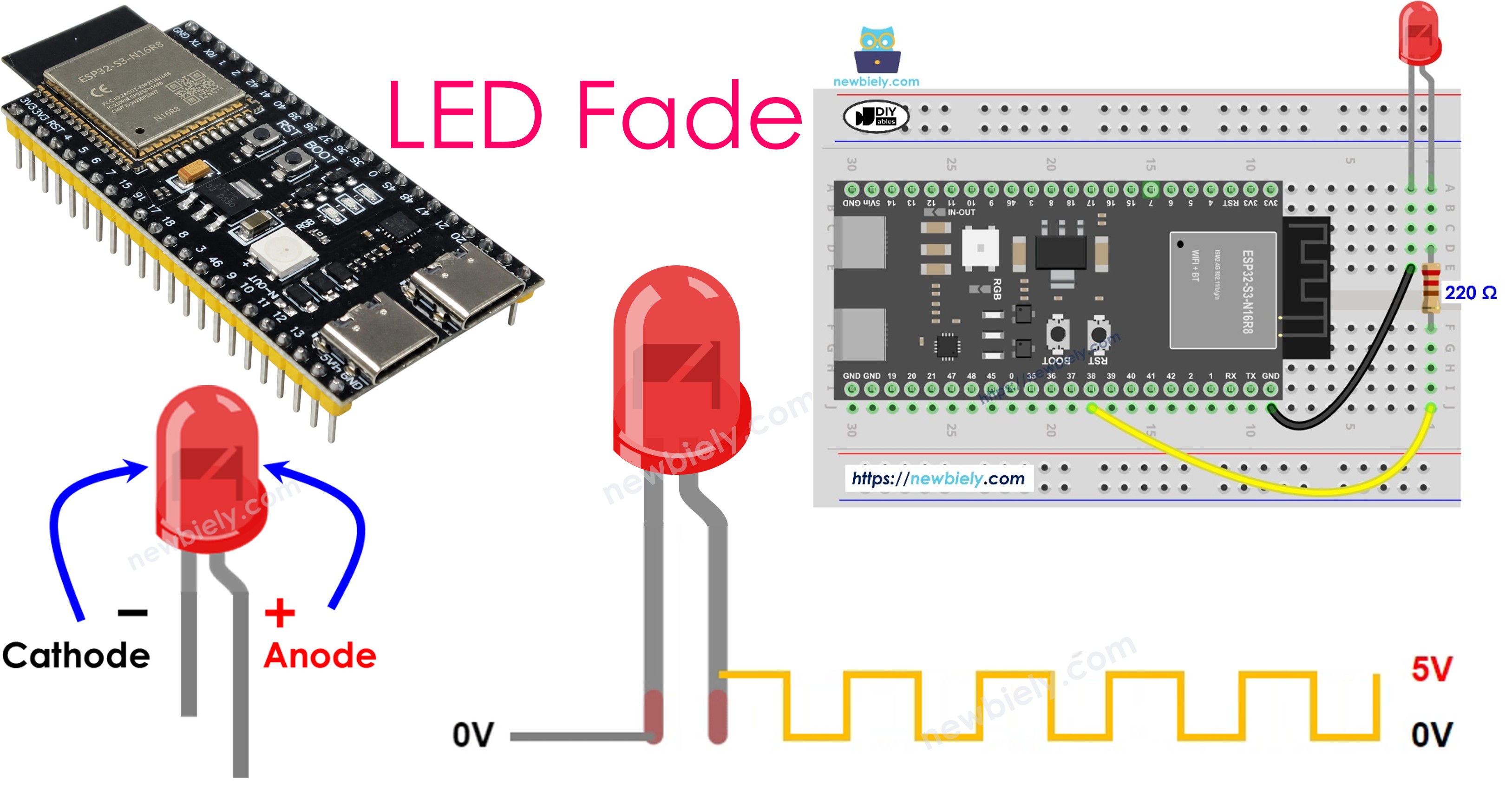 ESP32 S3 - LED - Fade