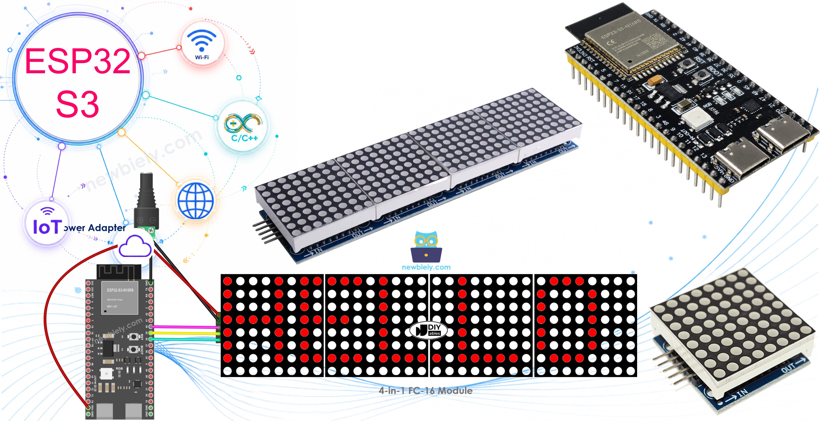 ESP32 S3 LED MATRIX