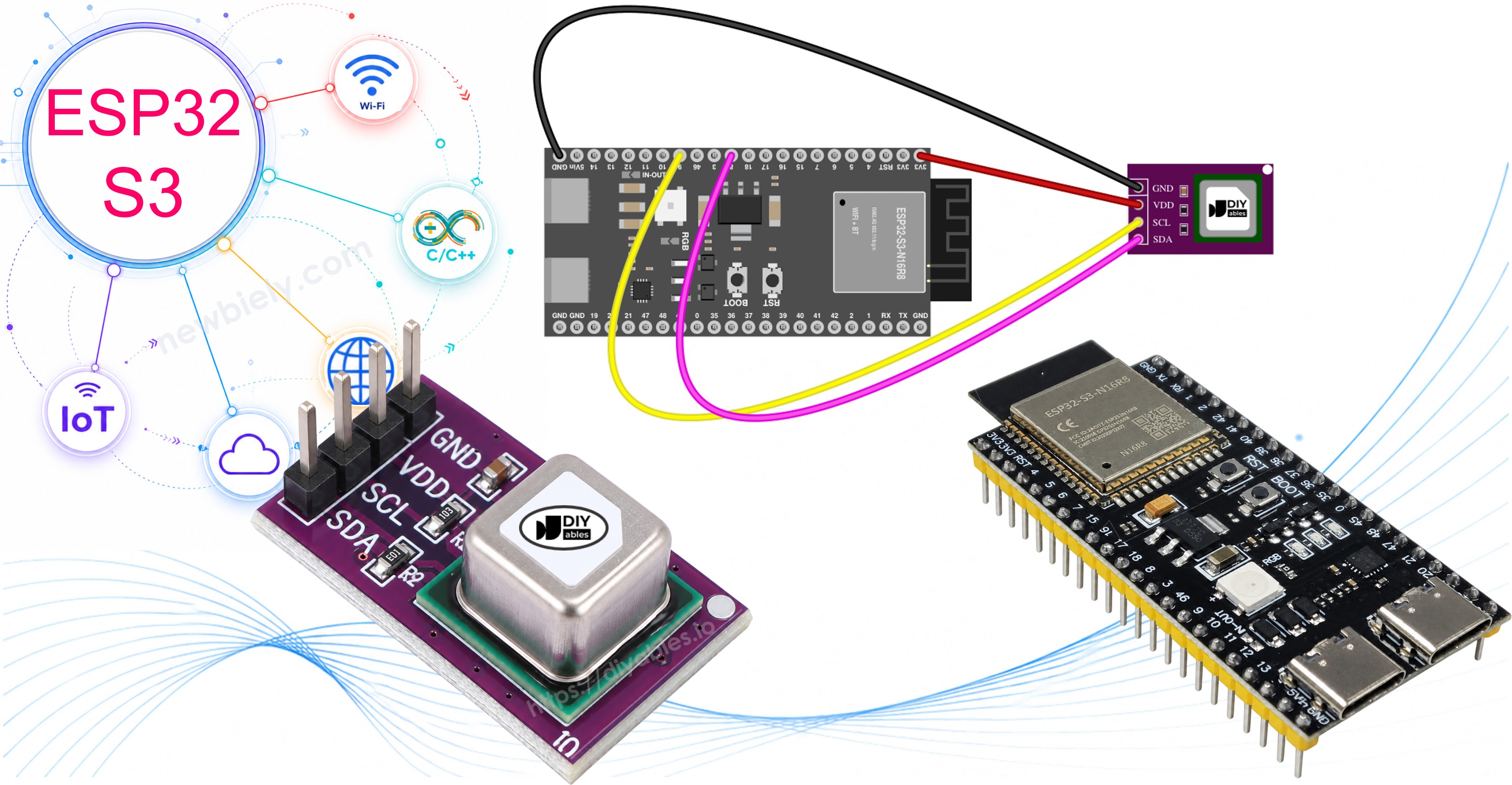 ESP32 S3 - SCD40 CO2 Sensor