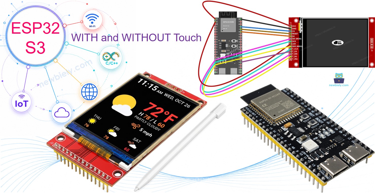 ESP32 S3 TFT SPI Display