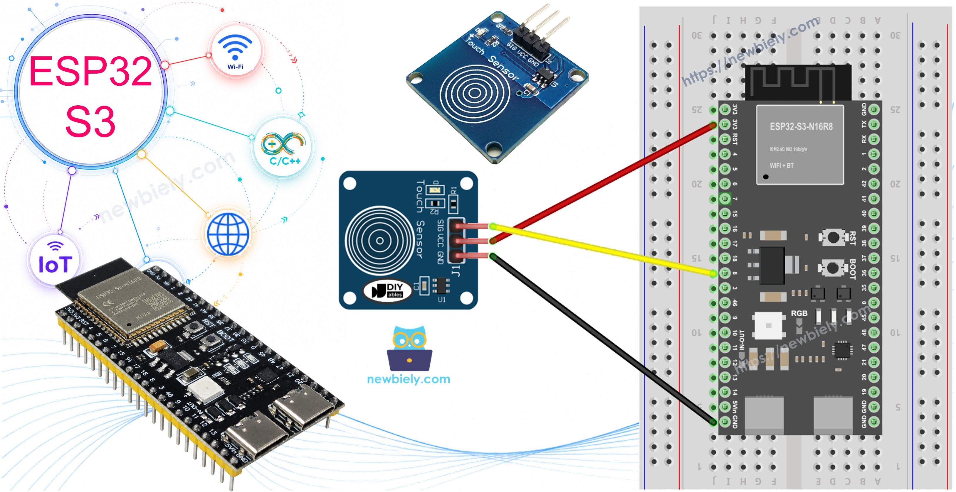 ESP32 S3 - Touch Sensor