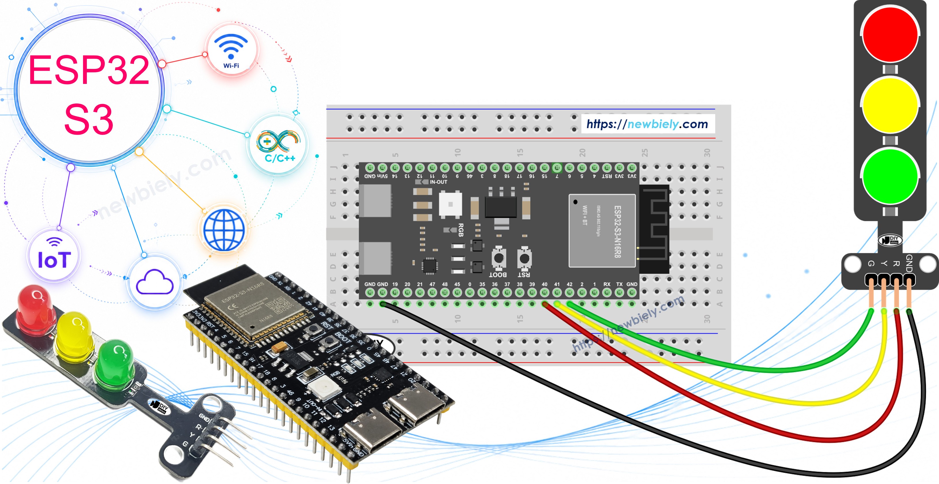 ESP32 S3 Traffic Light