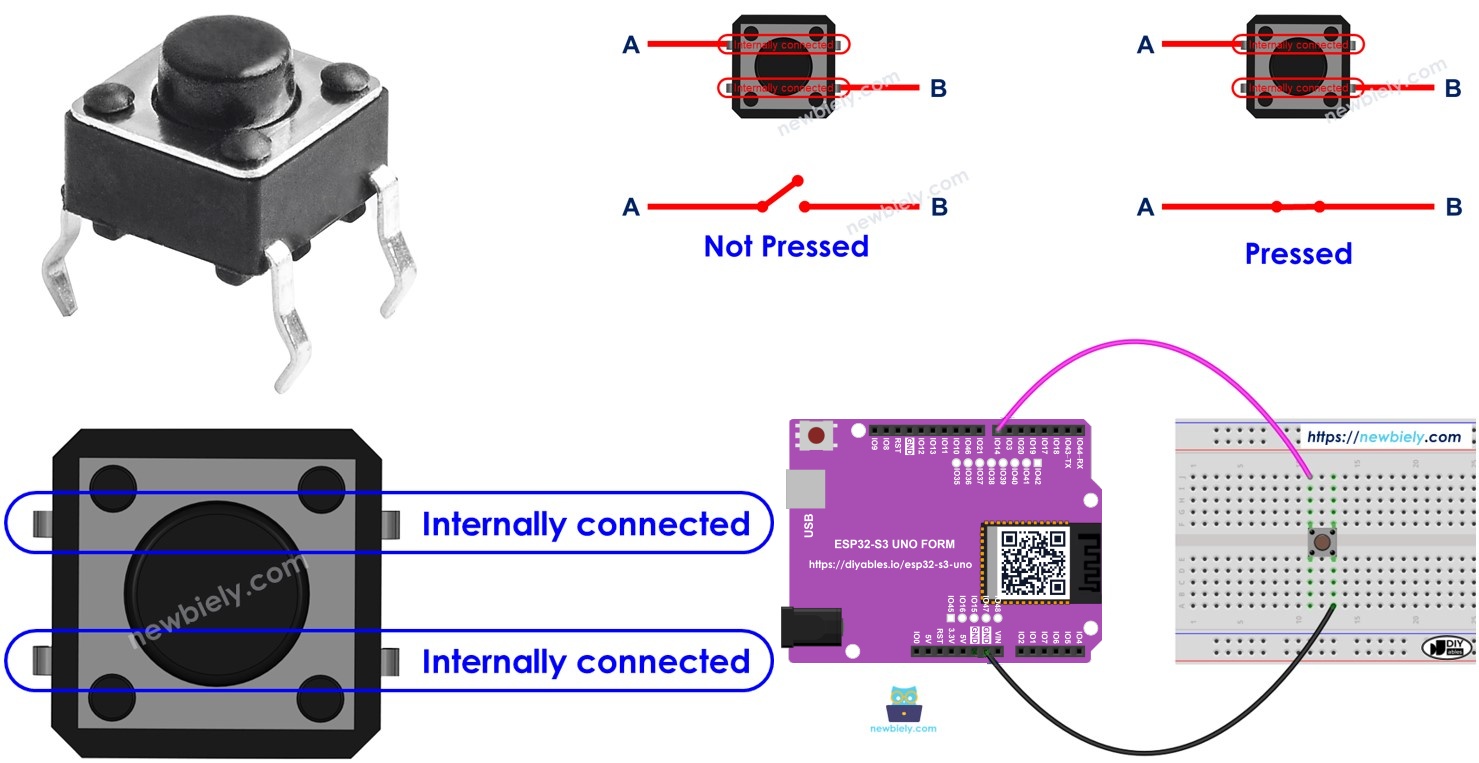 ESP32 S3 Uno BUTTON