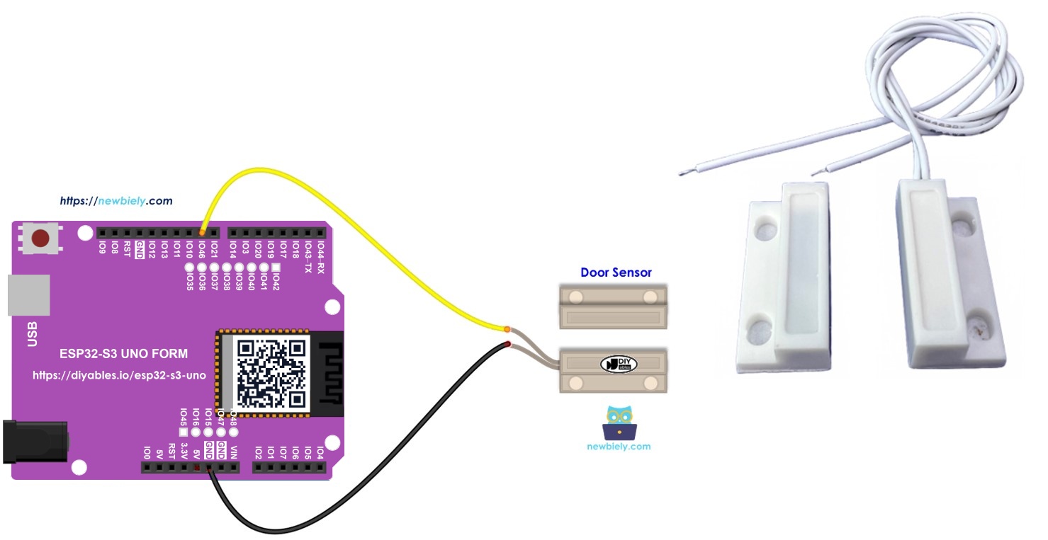 ESP32 S3 Uno DOOR SENSOR