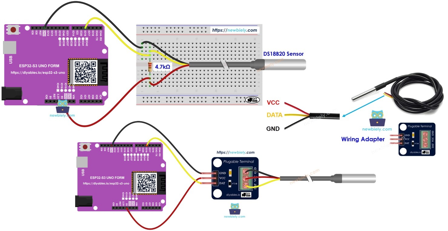 ESP32 S3 Uno TEMPERATURE SENSOR