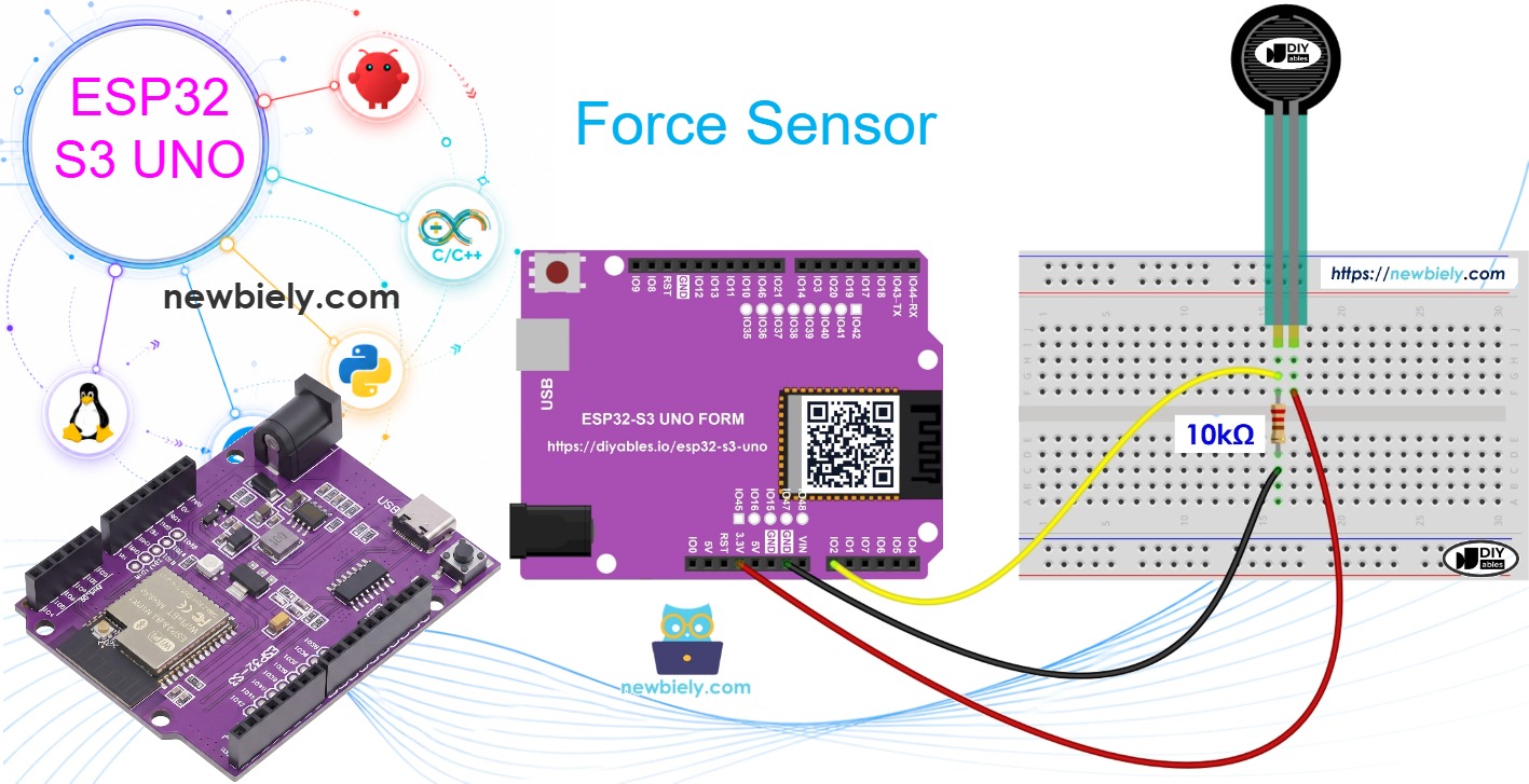 ESP32 S3 Uno FORCE SENSOR