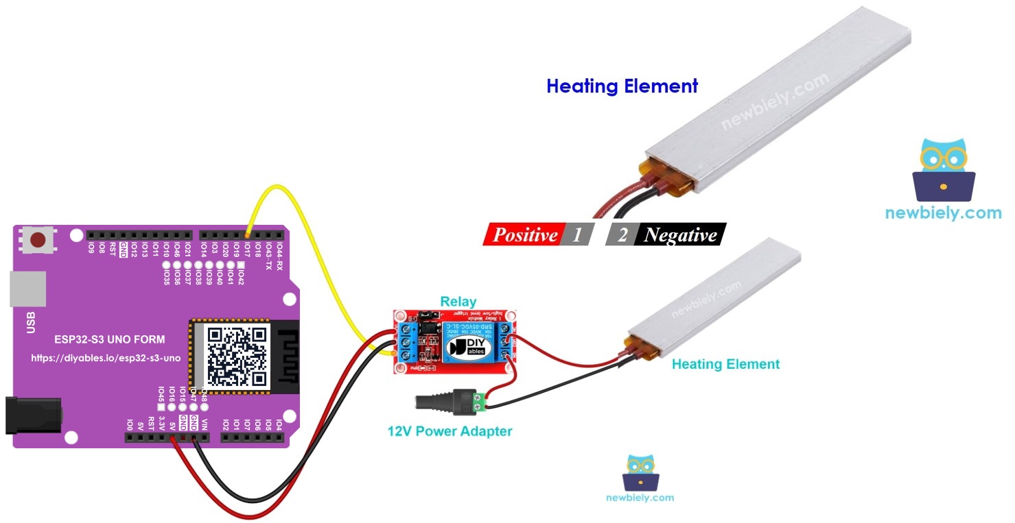 ESP32 S3 Uno heating element