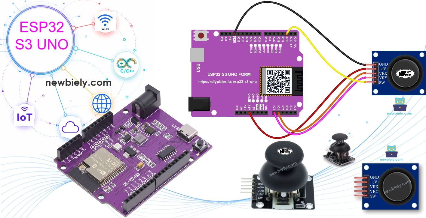 ESP32 S3 Uno JOYSTICK