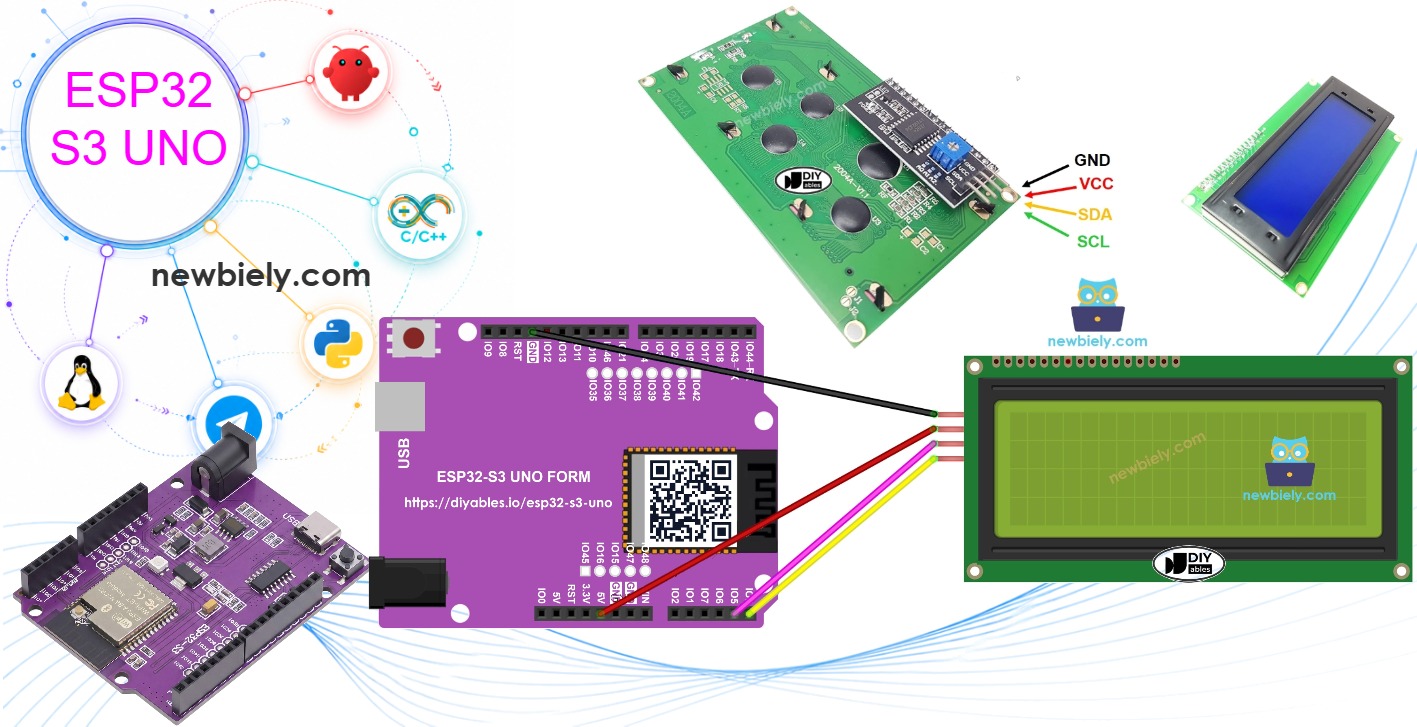 ESP32 S3 Uno LCD 20x4