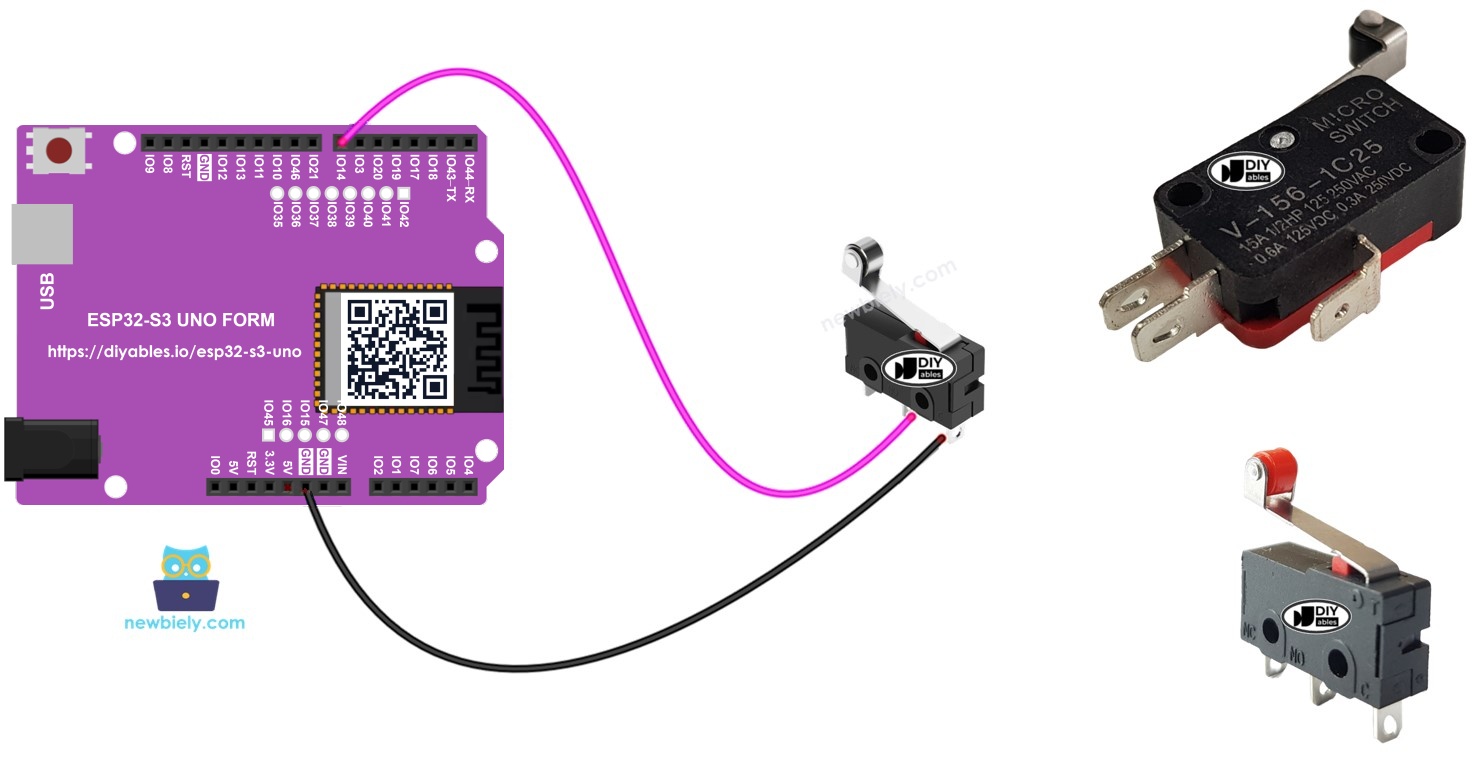 ESP32 S3 Uno limit switch