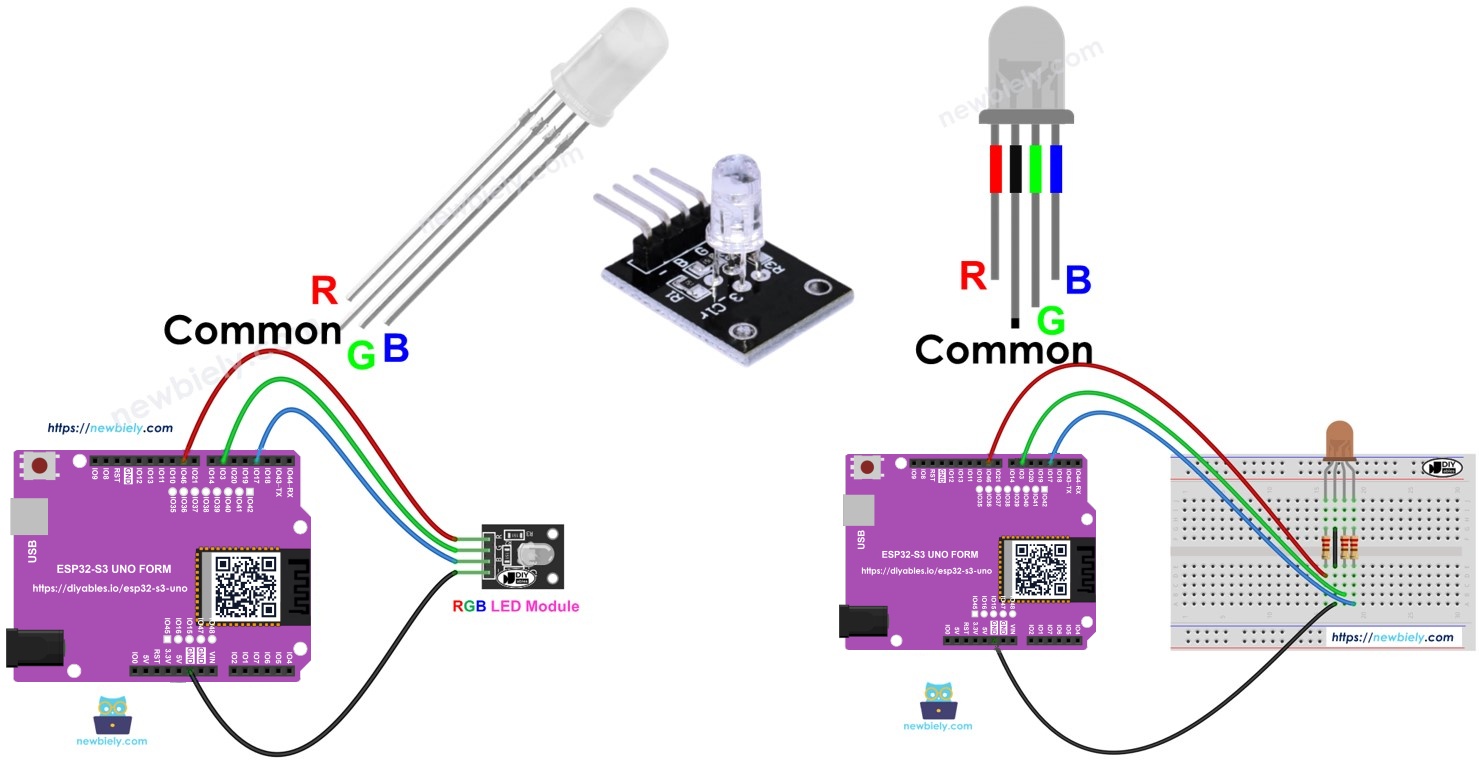 ESP32 S3 Uno RGB LED