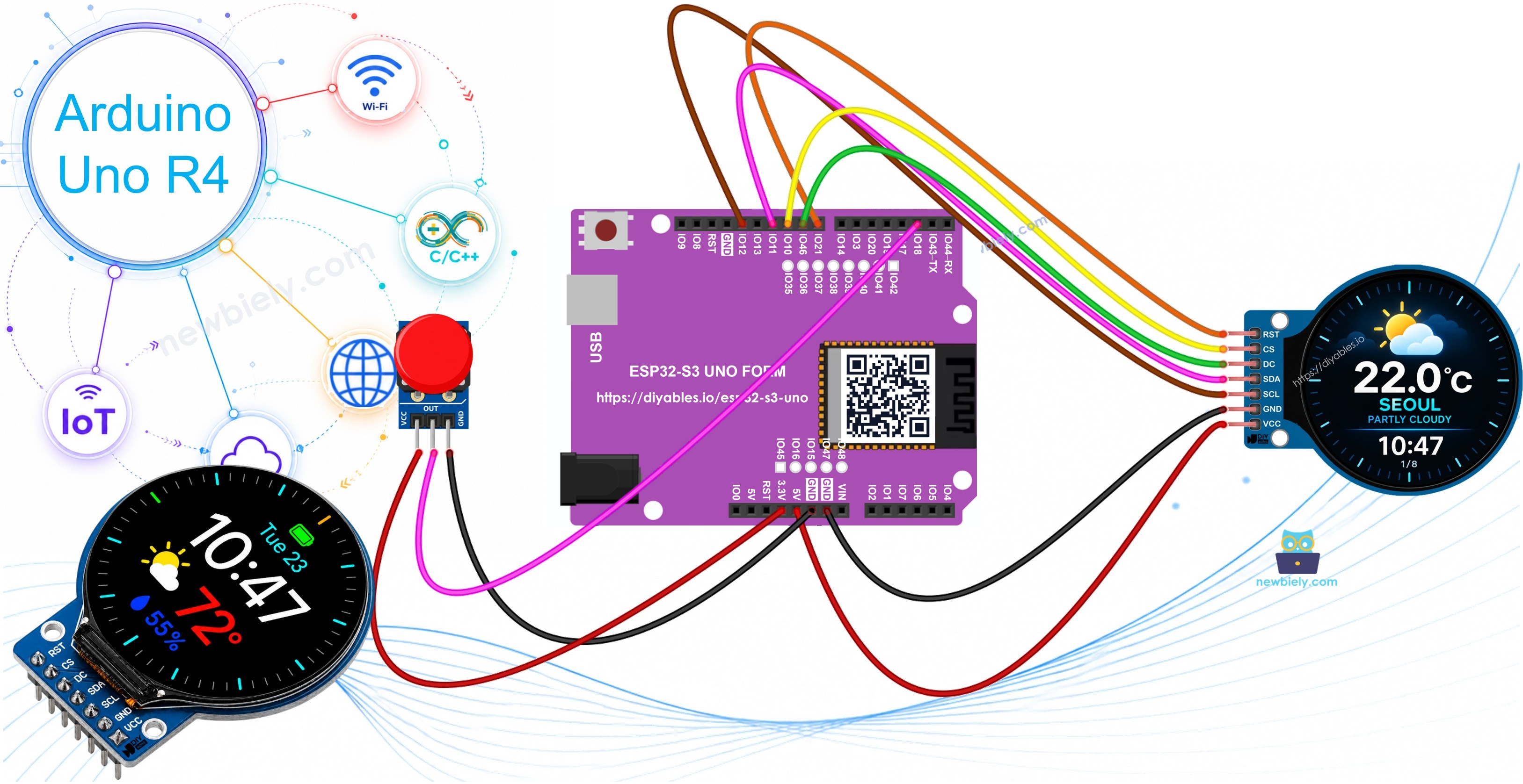 ESP32 S3 Uno smart weather station
