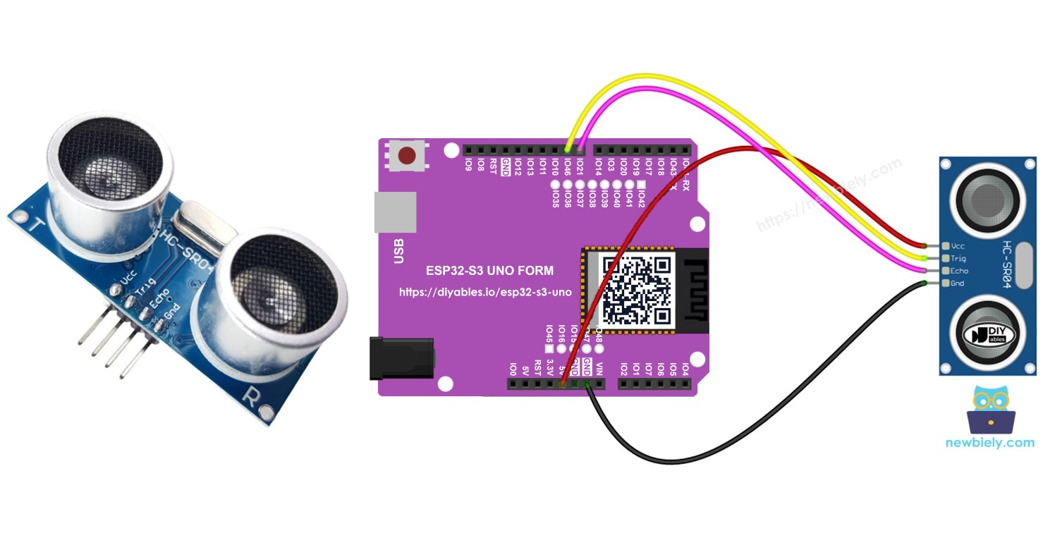 ESP32 S3 Uno ULTRASONIC SENSOR
