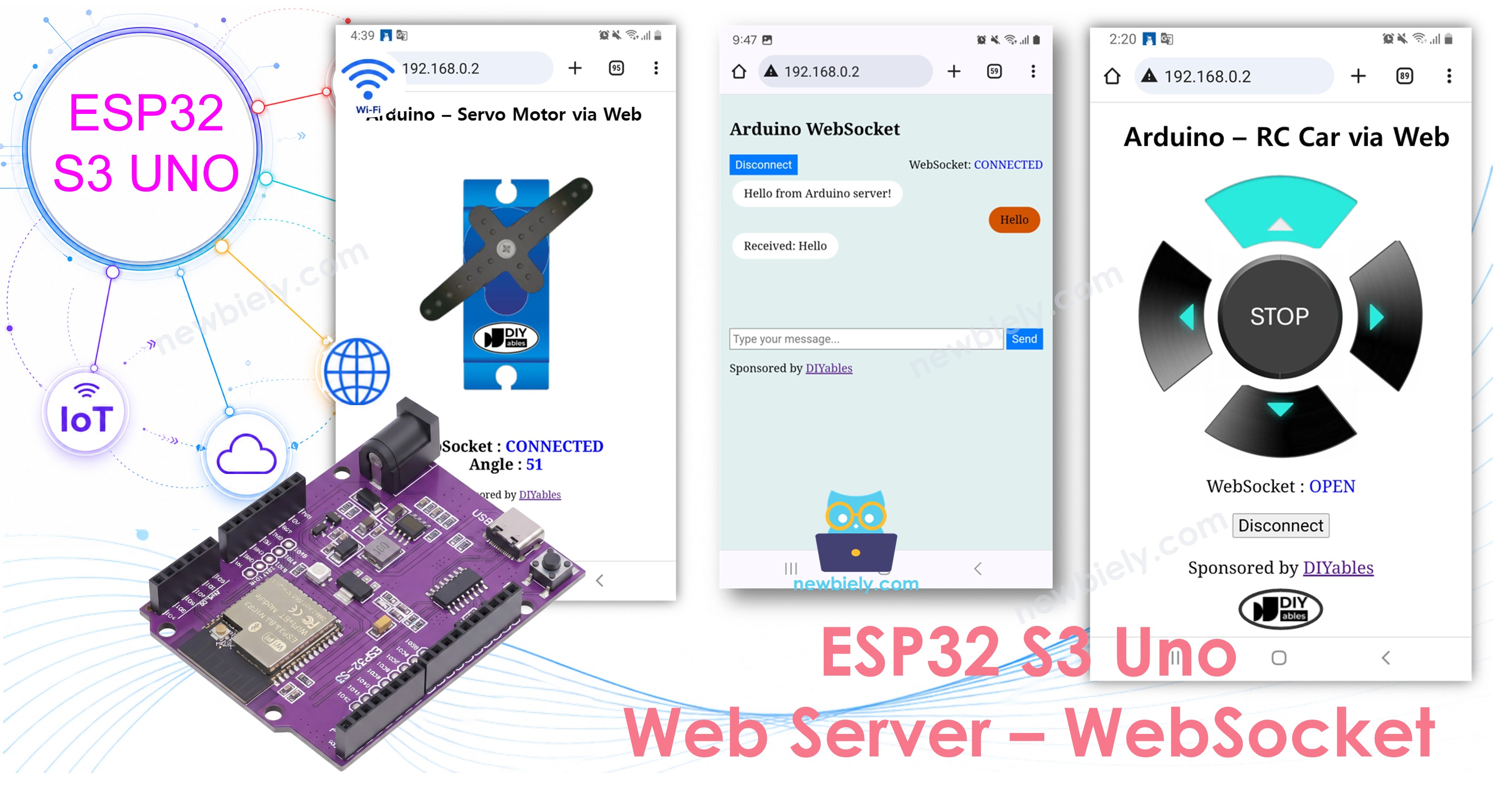 ESP32 S3 Uno websocket